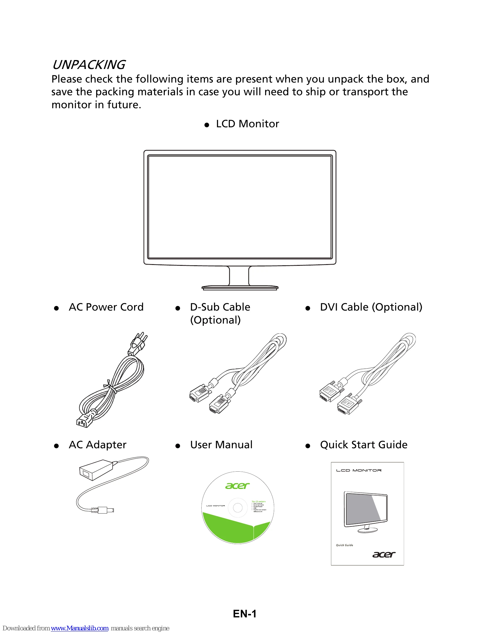 Manual for s271hl