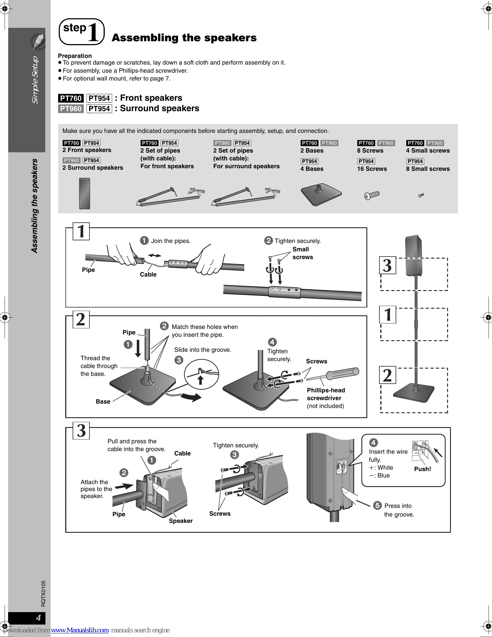 Manual for SC-PT760