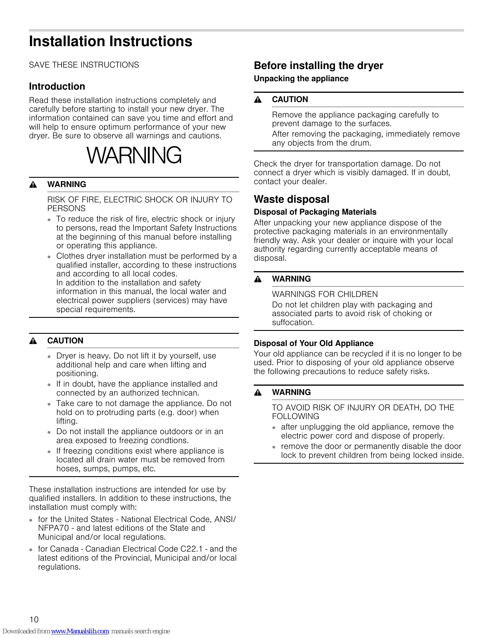 Manual for WTB86201UC