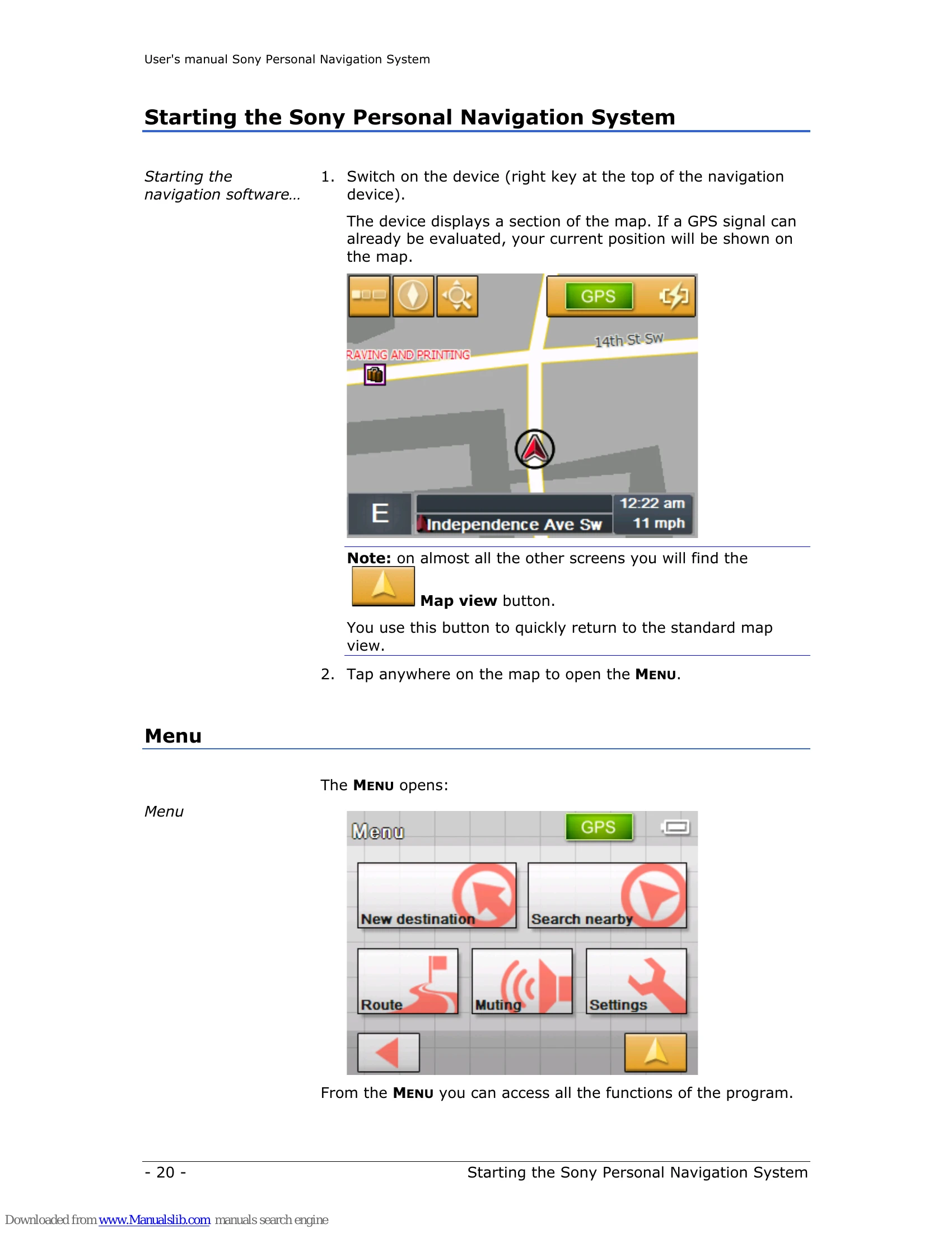 Manual for NV-U70