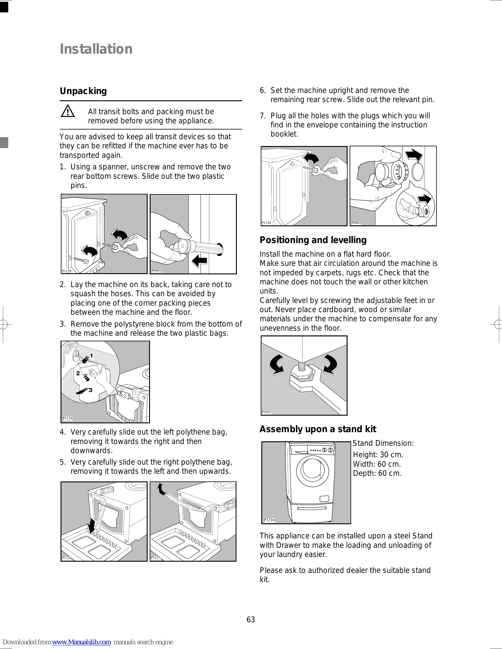 Manual for ZWF 1200