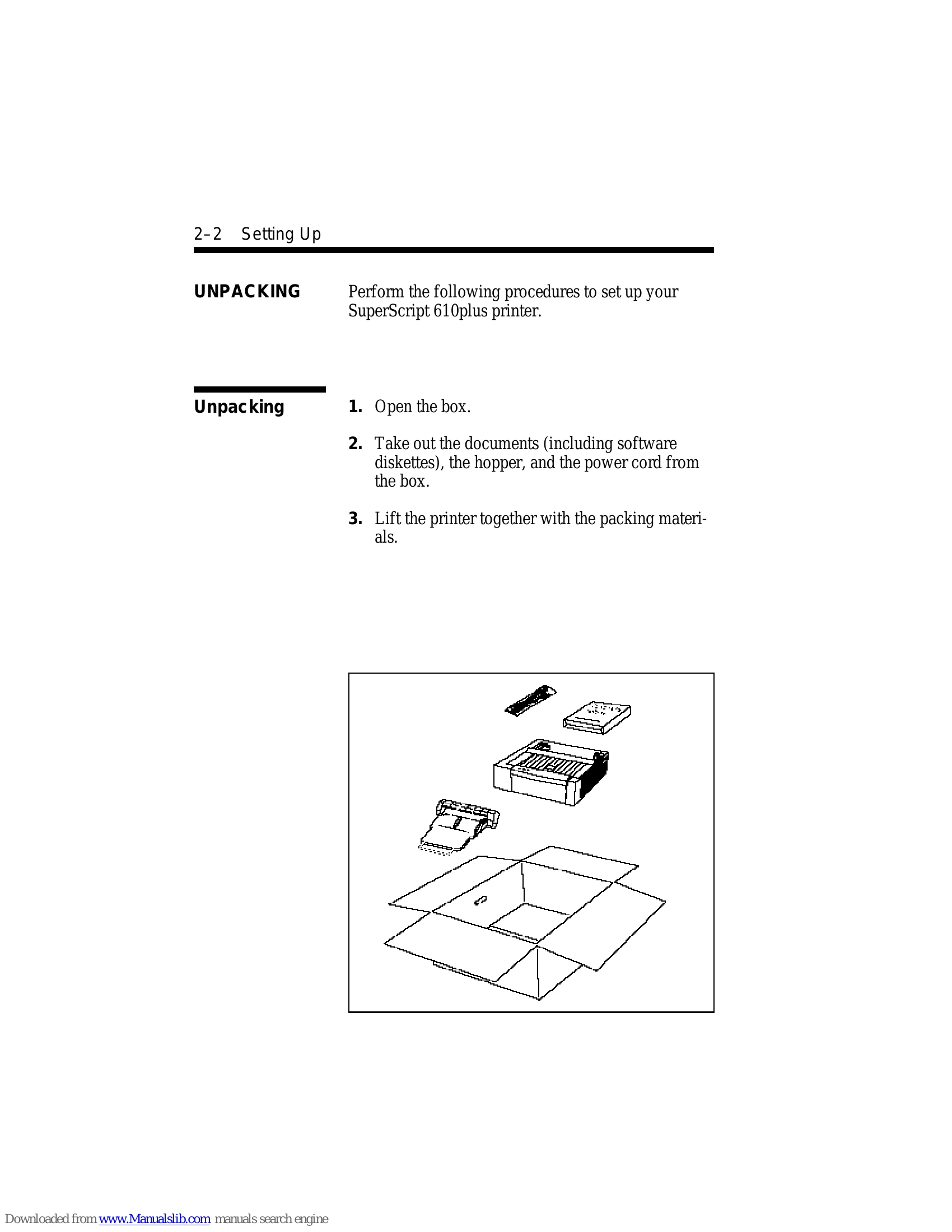 Manual for Silentwriter SuperScript 610plus