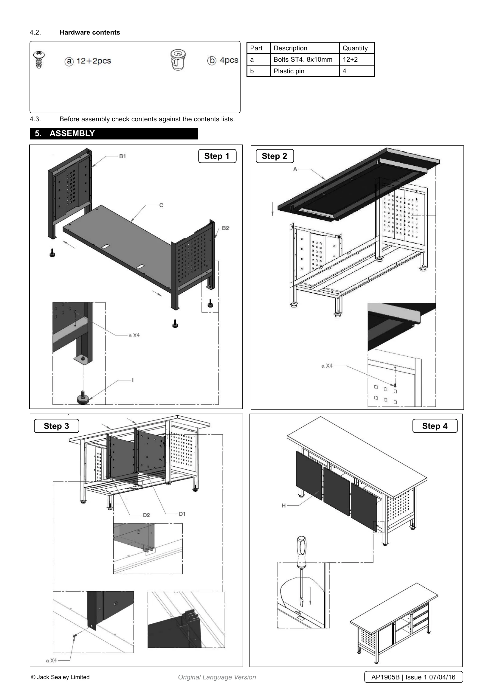 Manual for AP1905B
