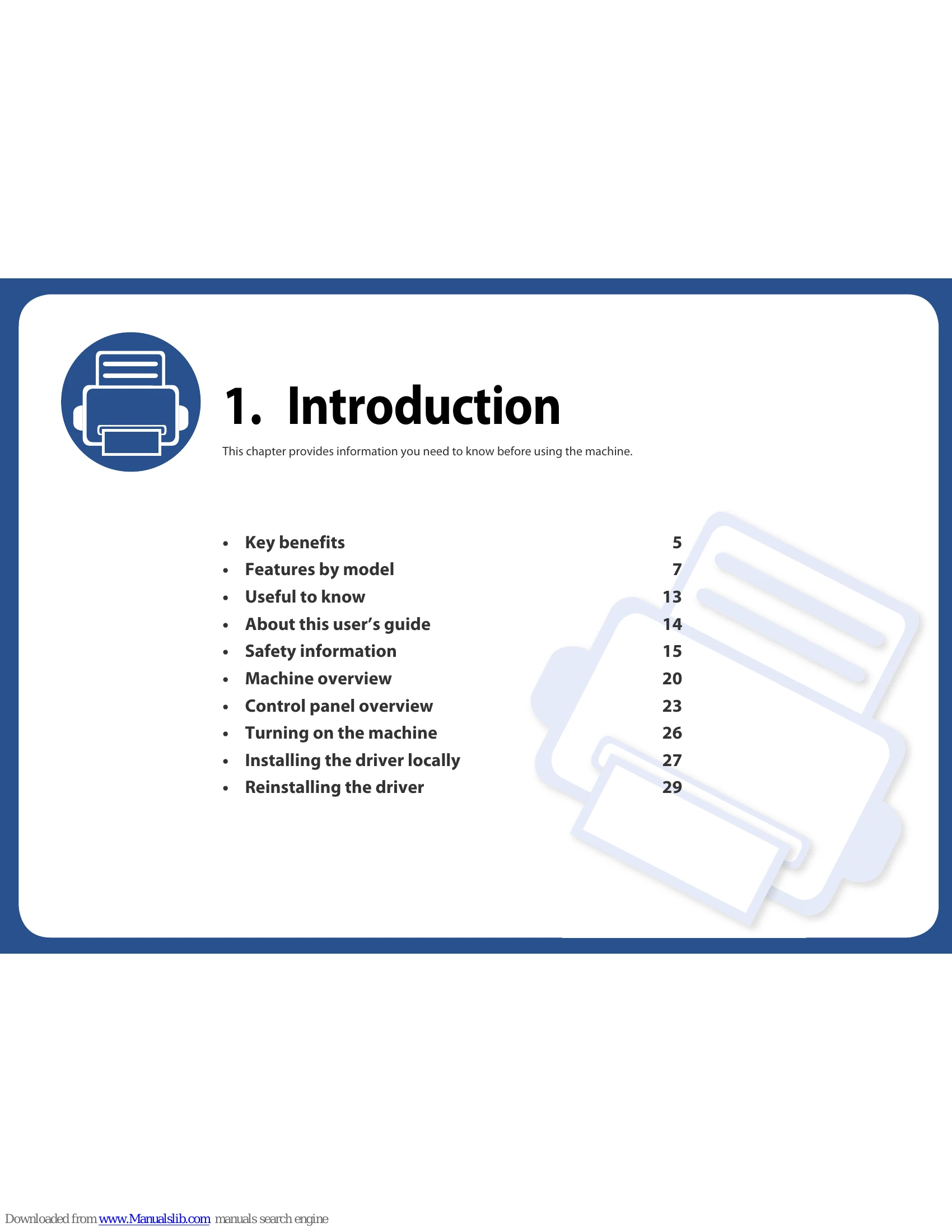 Manual for M267x series