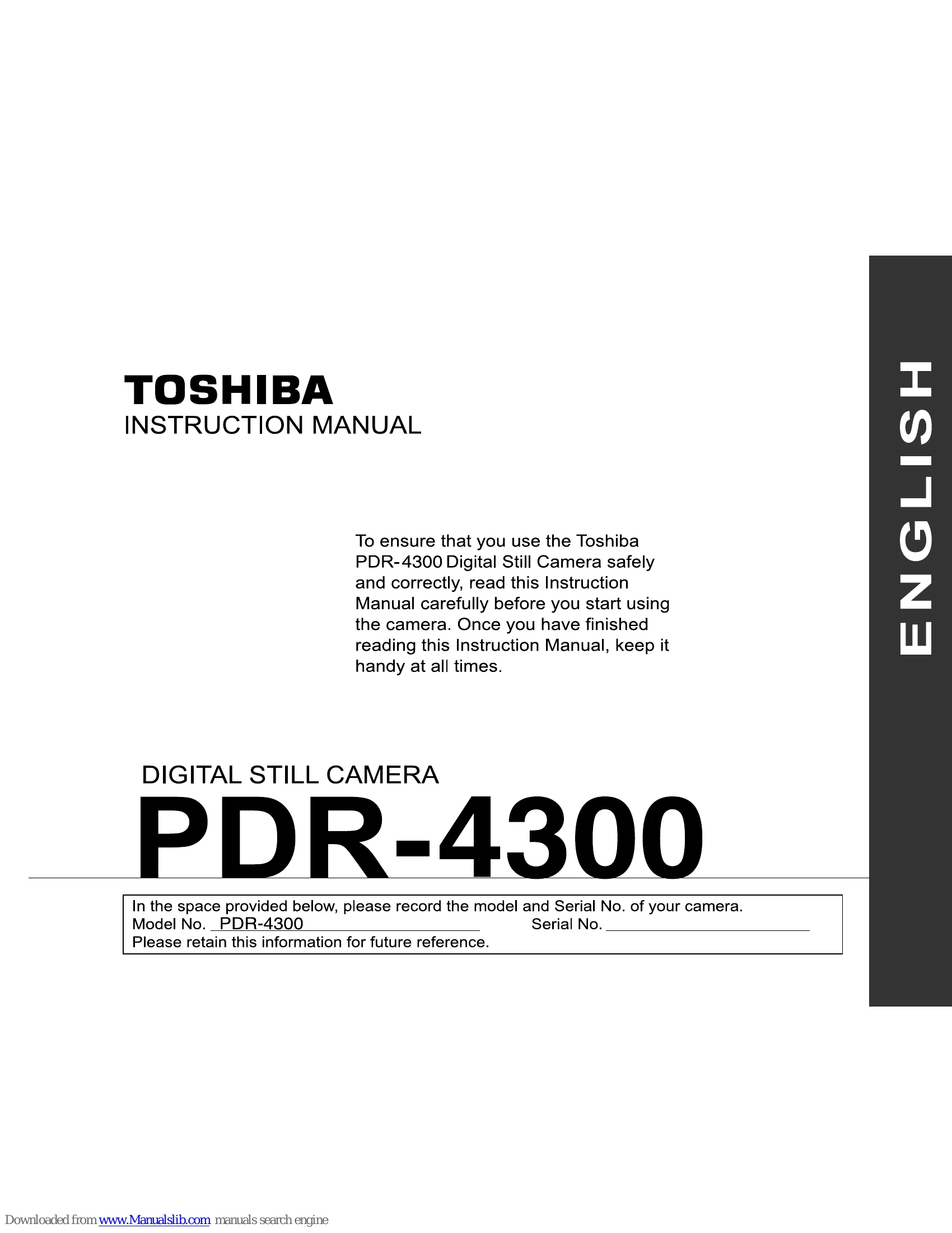 Manual for PDR-4300