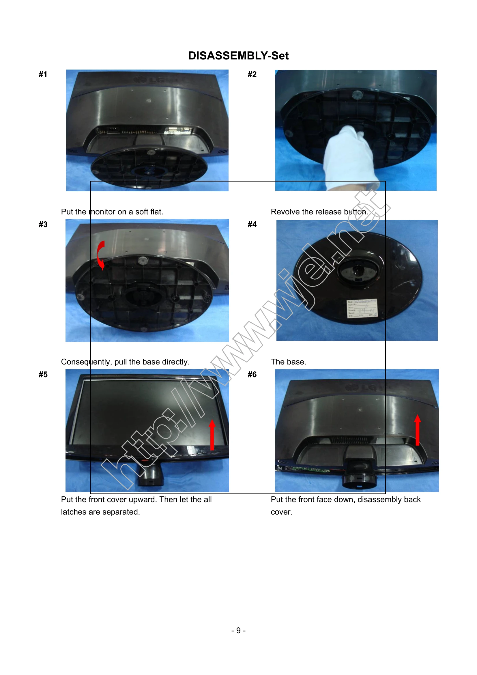 Parts/Service for W2243T