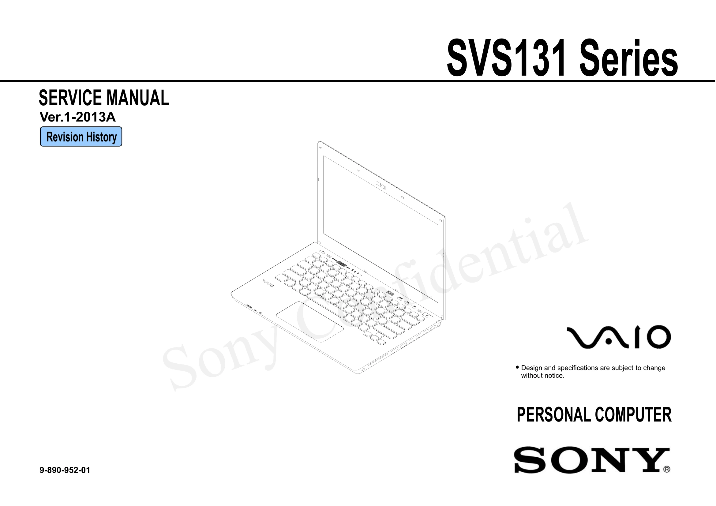 Parts/Service for SVS131 Series