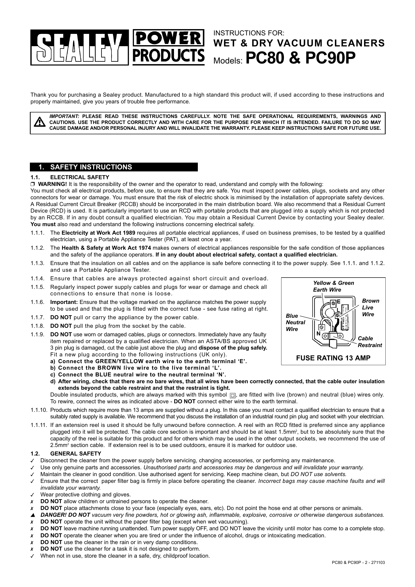 Manual for PC80 & PC90P