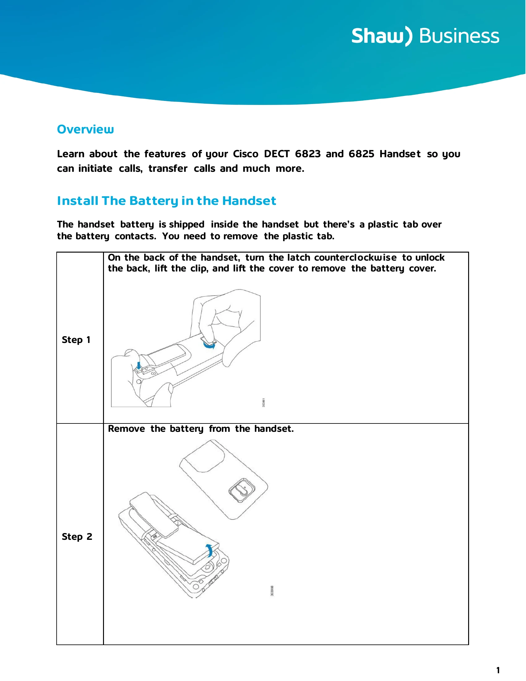Manual for DECT 6823 & 6825