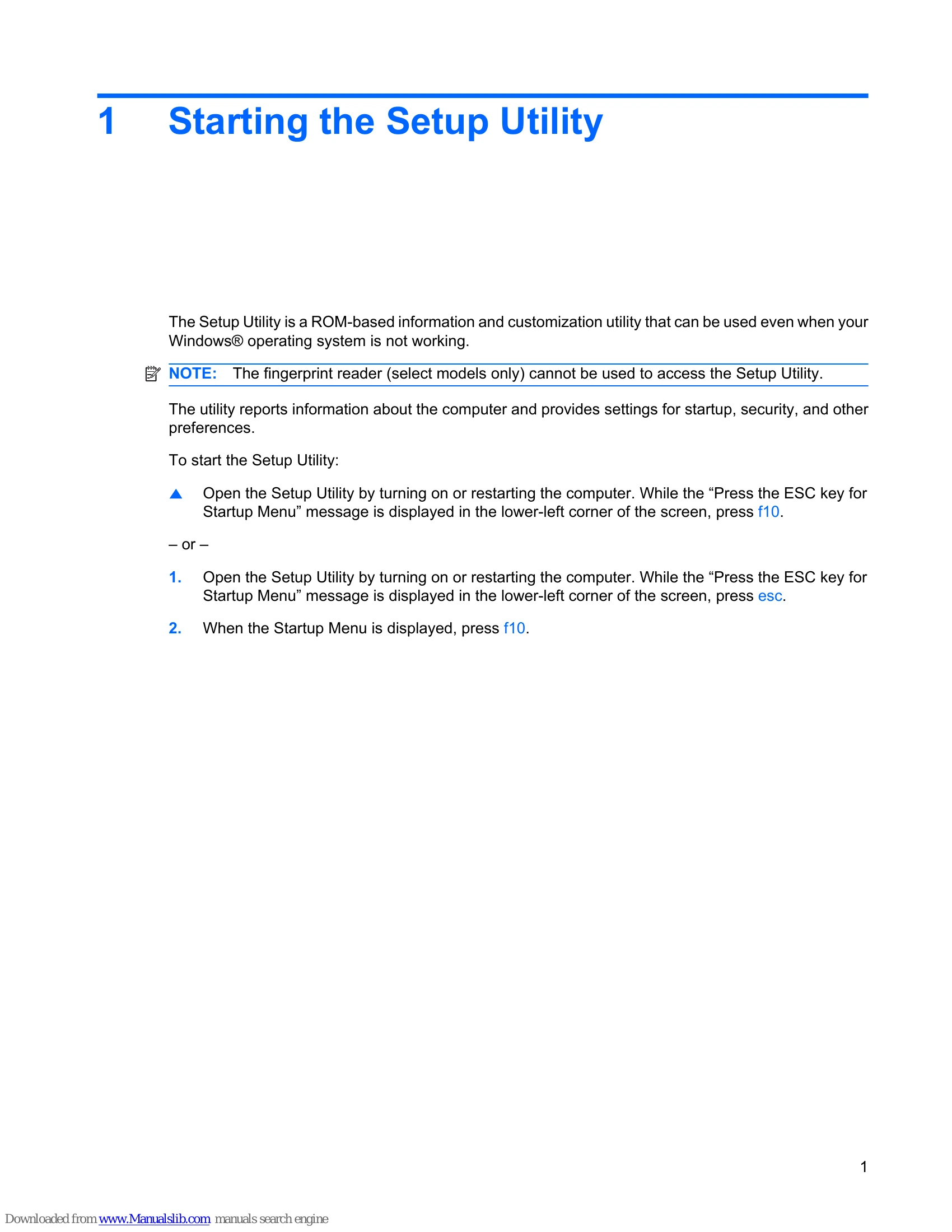 Manual for 483457-001