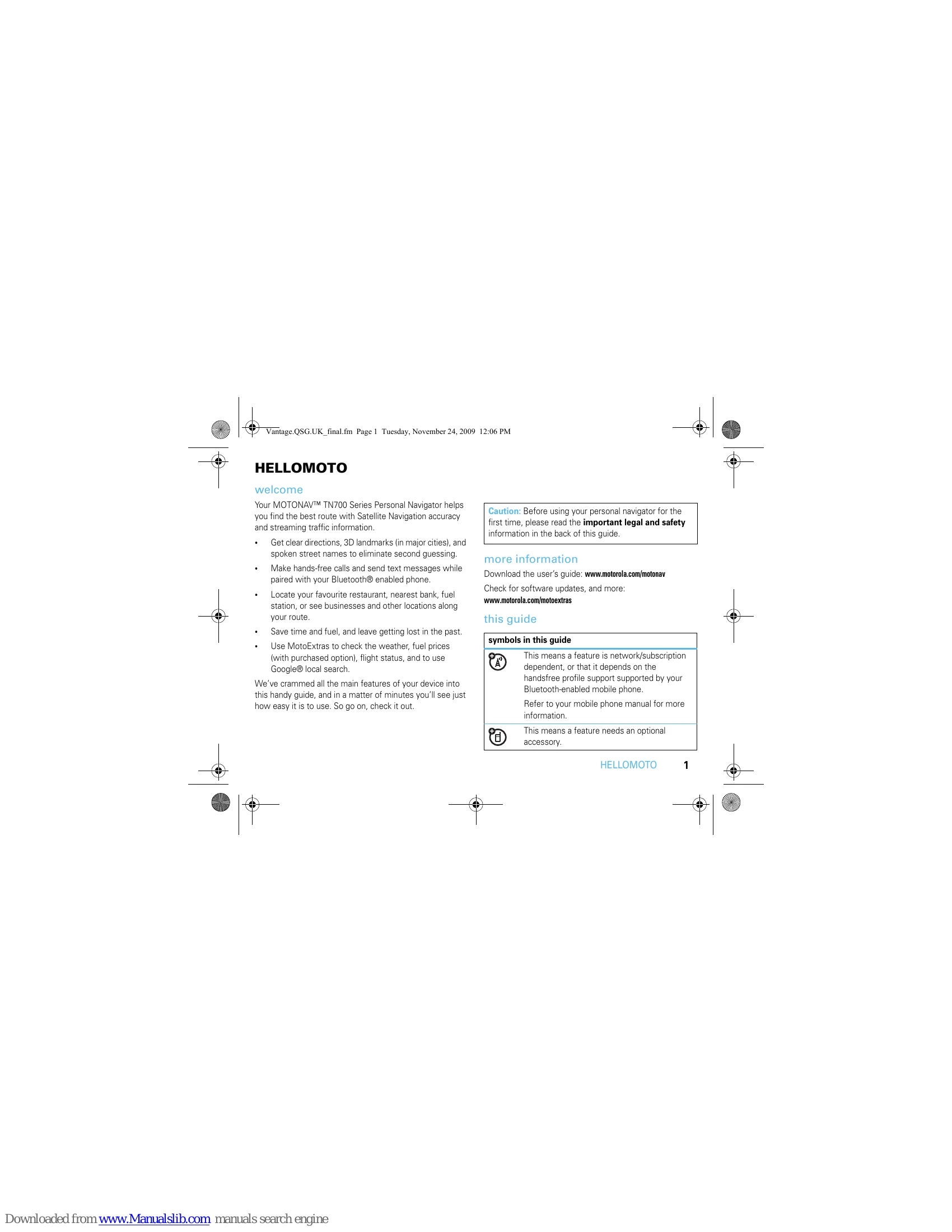 Quick Start Guide for TN700 Series