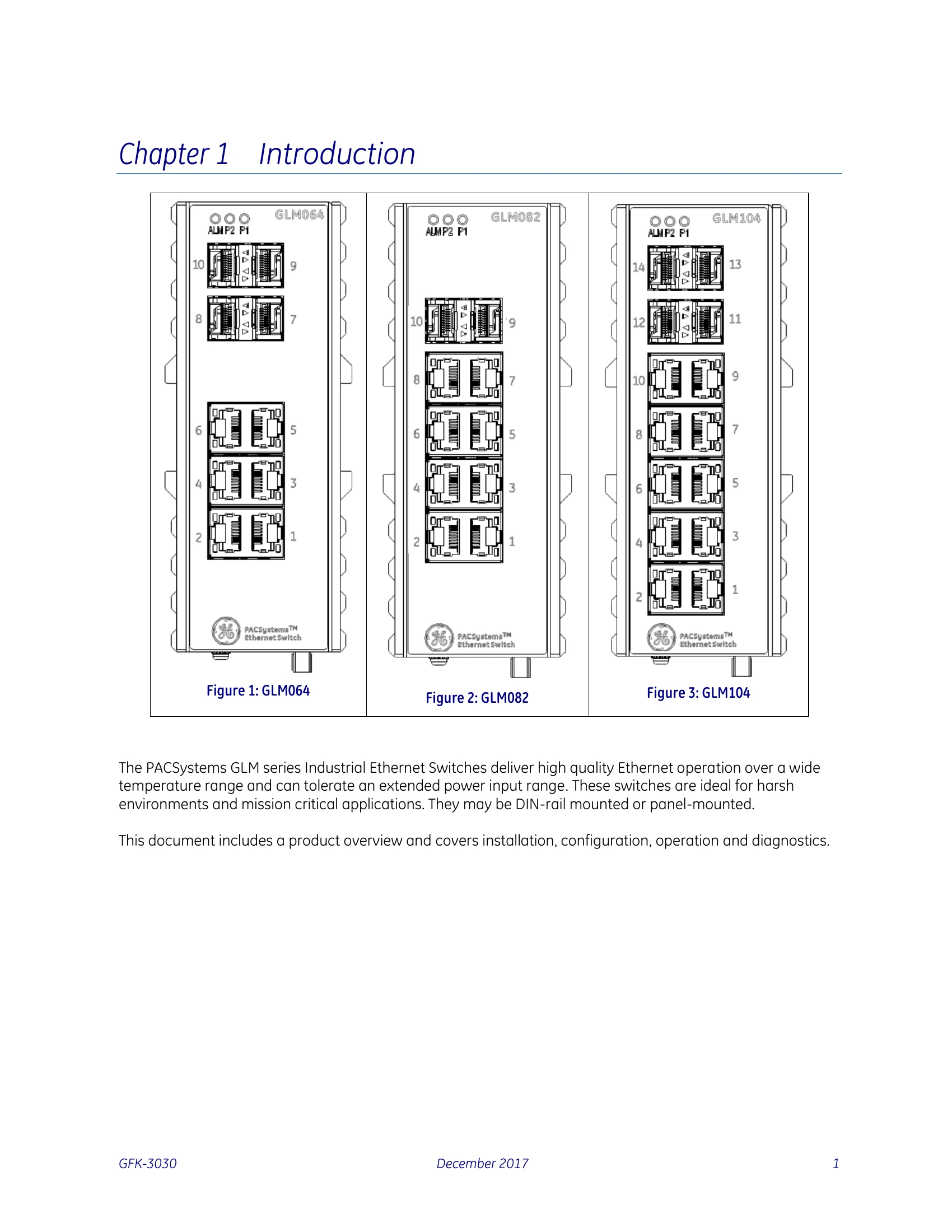 Manual for PACSystems* PROFINET Managed Industrial Ethernet Switches