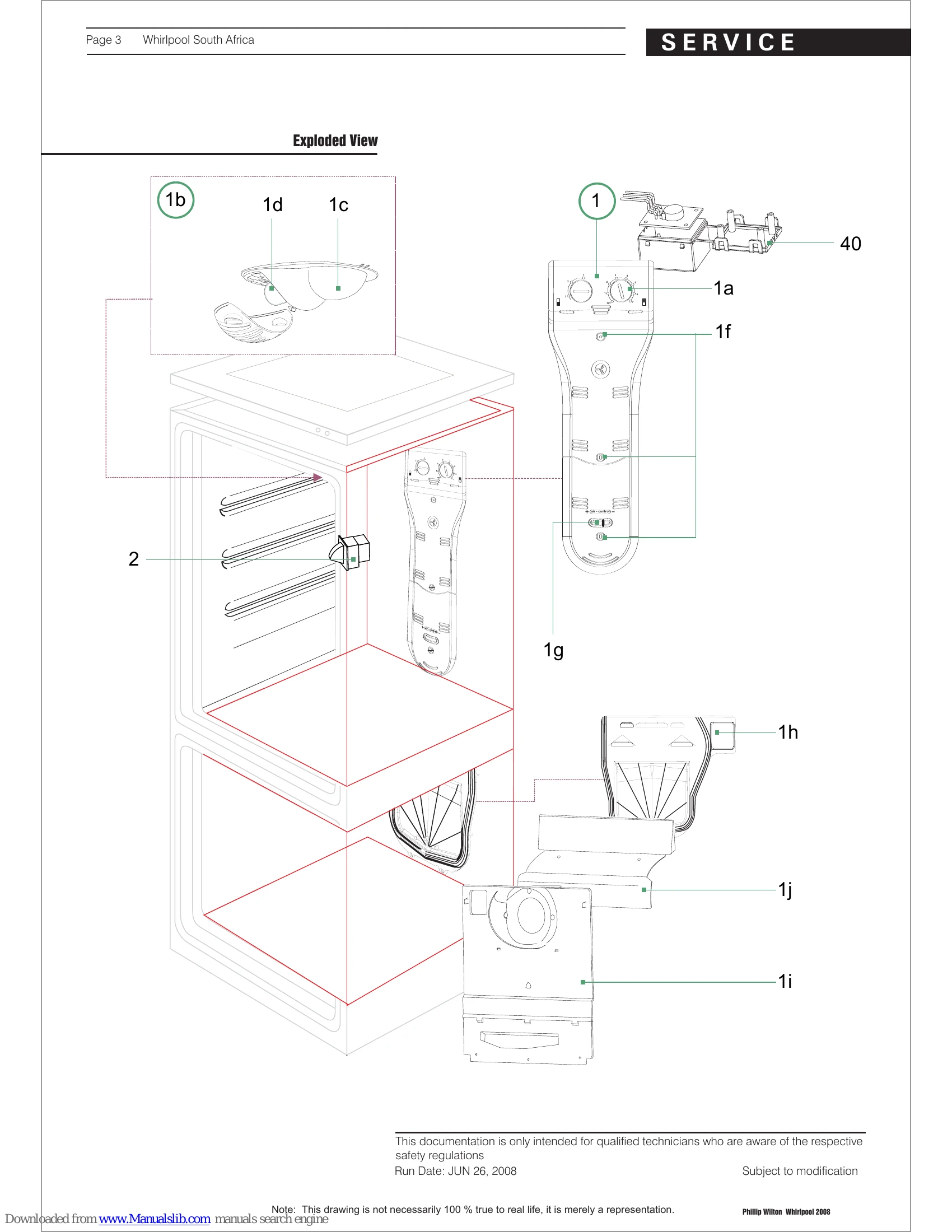 Parts/Service for WB 400 FF ME Aa