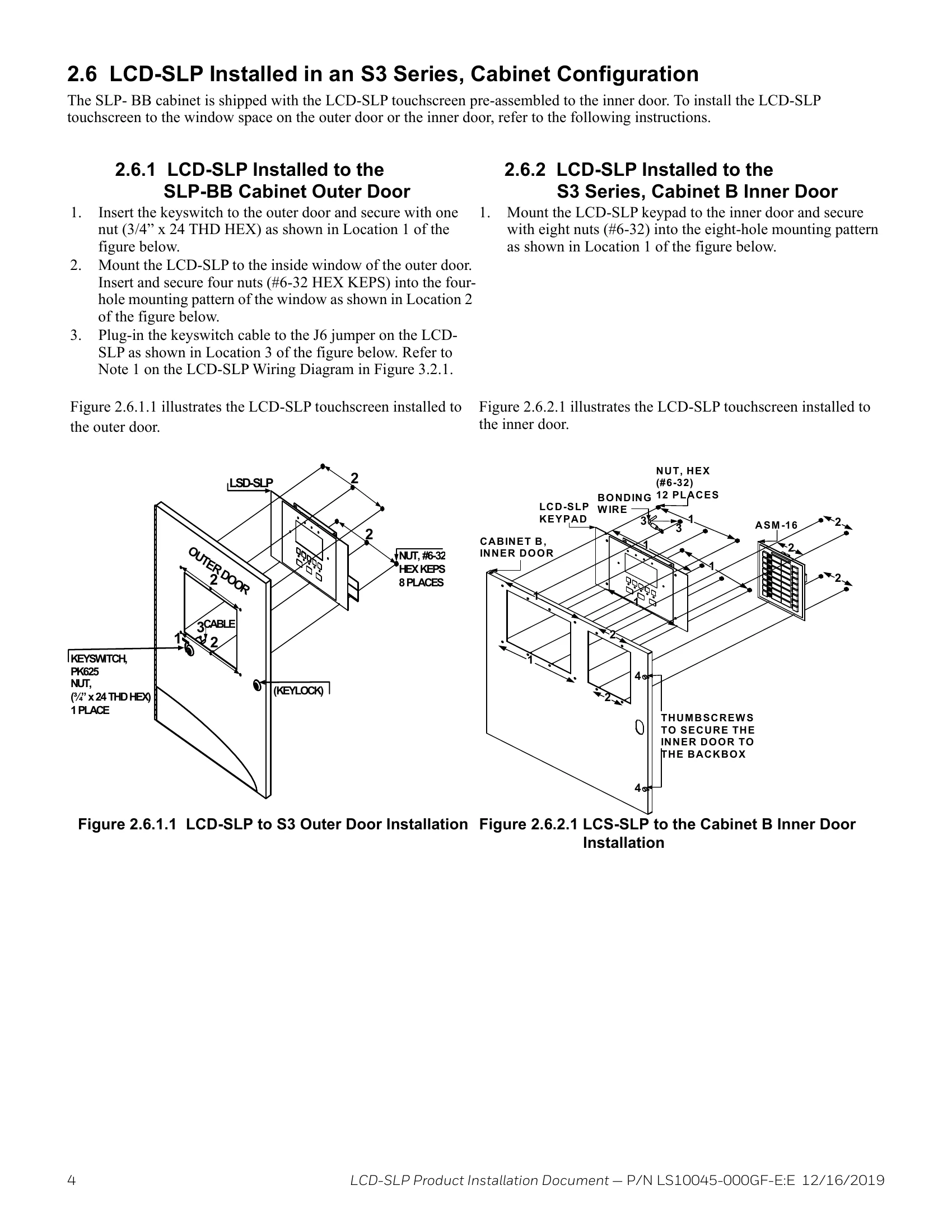 Installation Guide for LCD-SLP