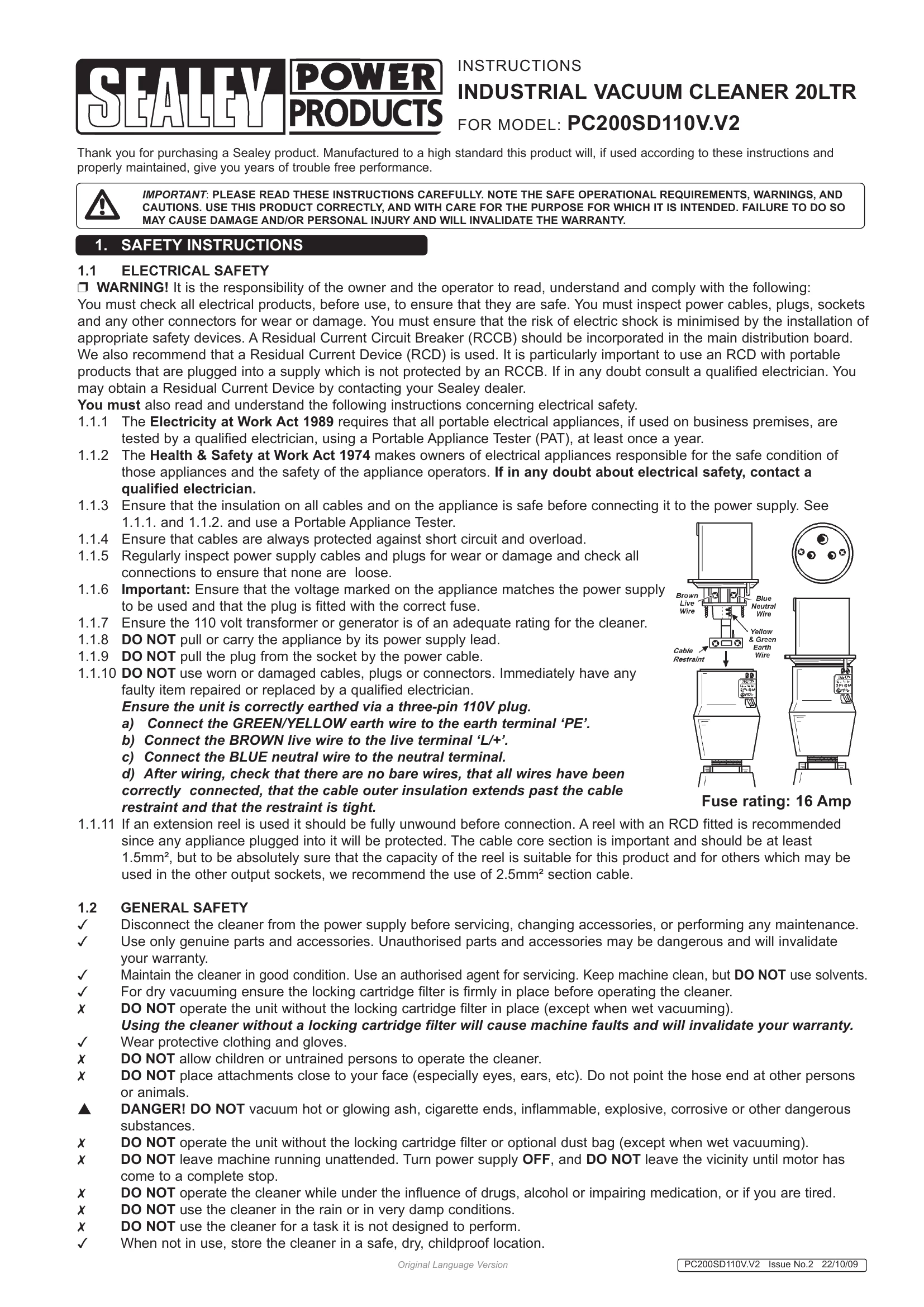 Manual for PC200SD110V.V2