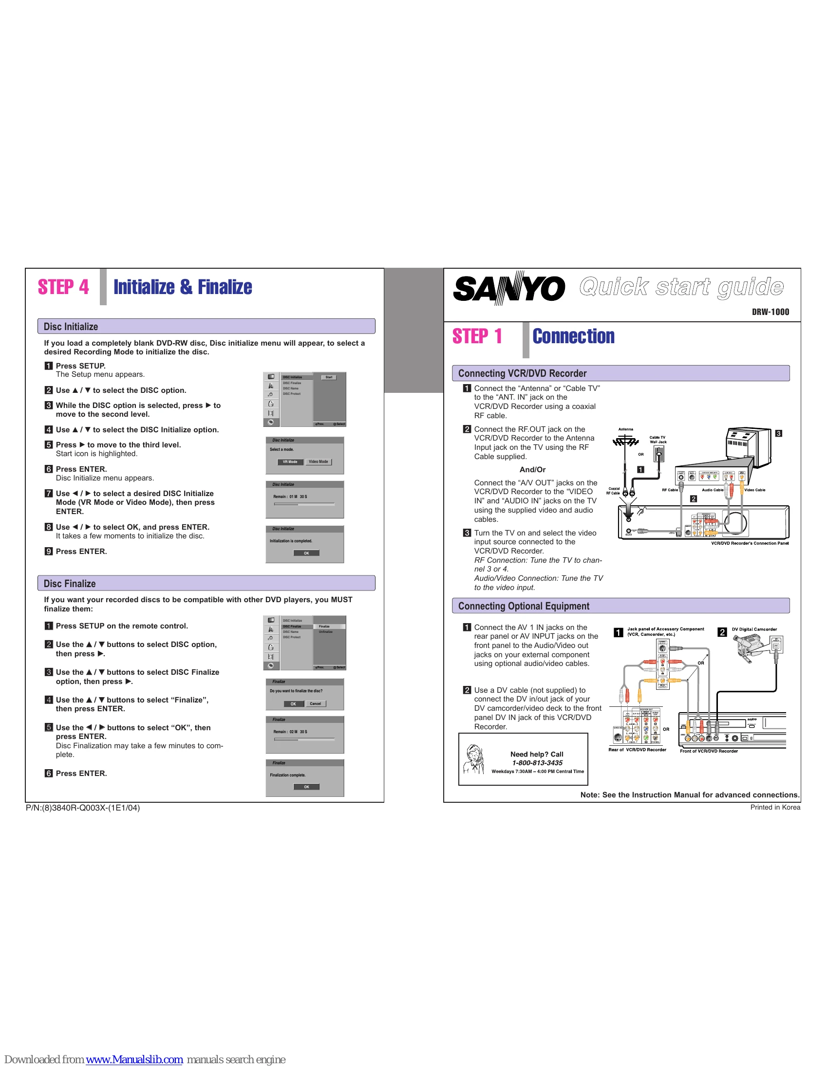 Quick Start Guide for DRW-1000