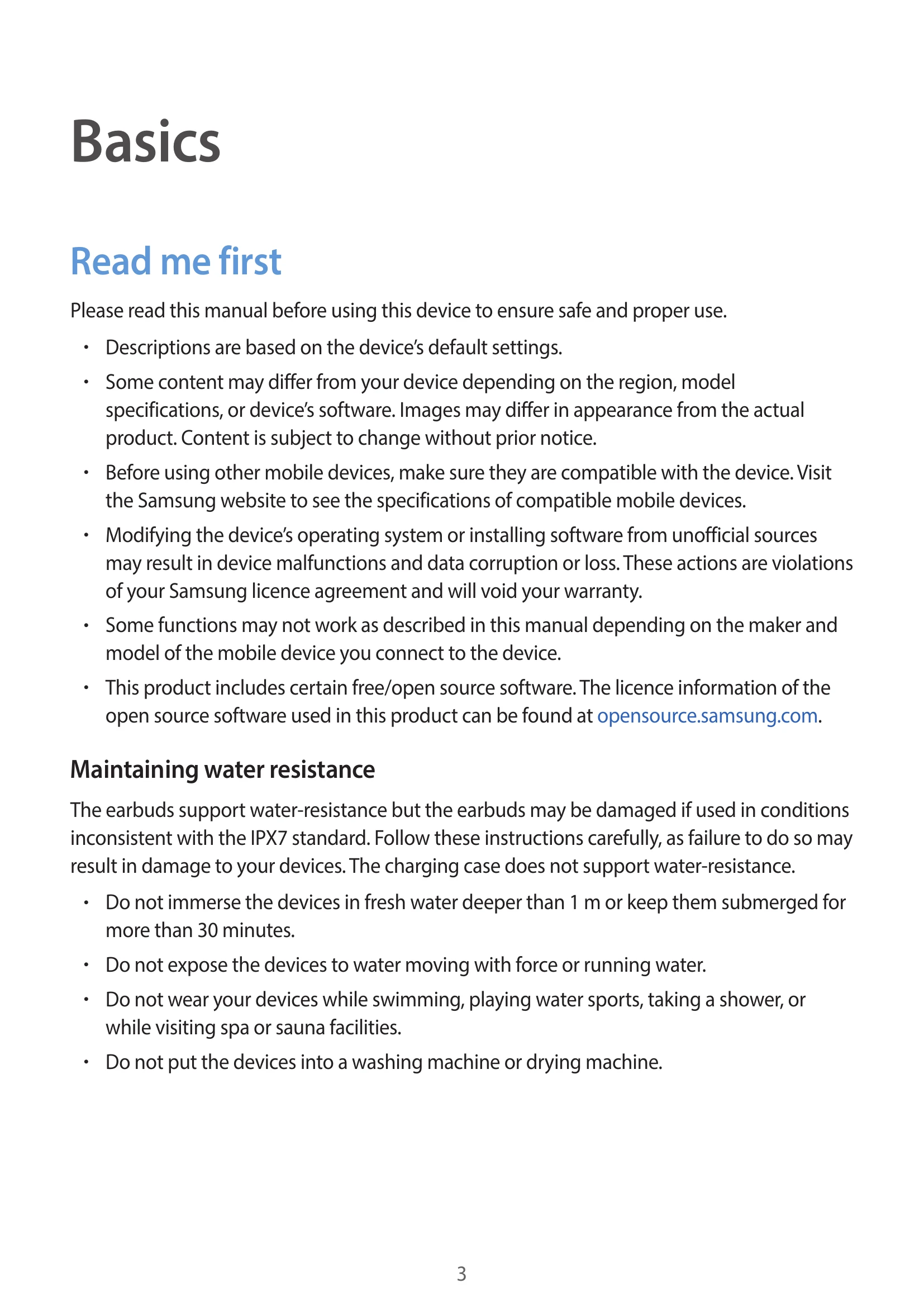 Manual for SM-R190