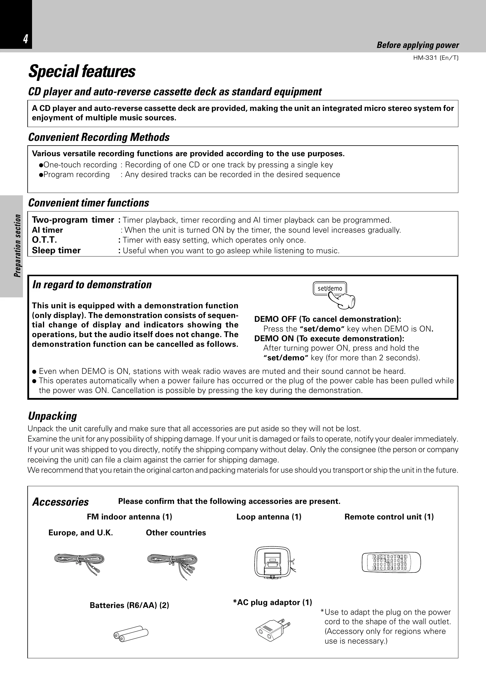Manual for HM-331