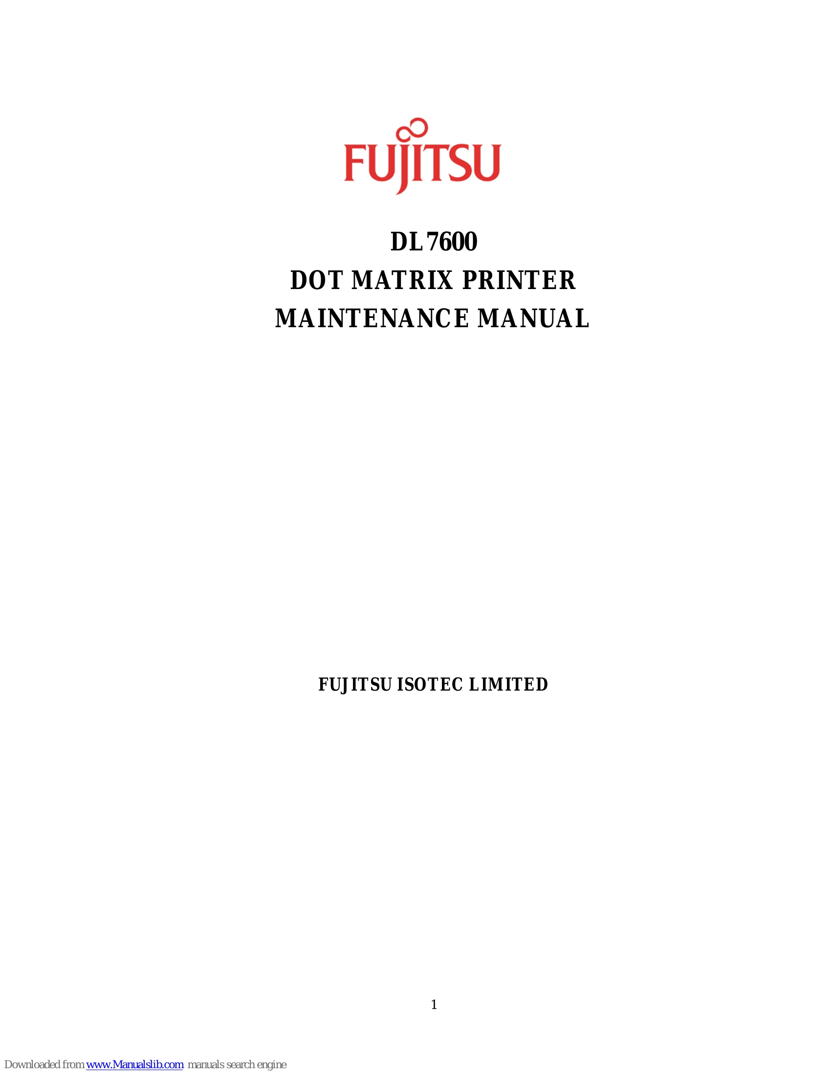 Manual for DL 7600