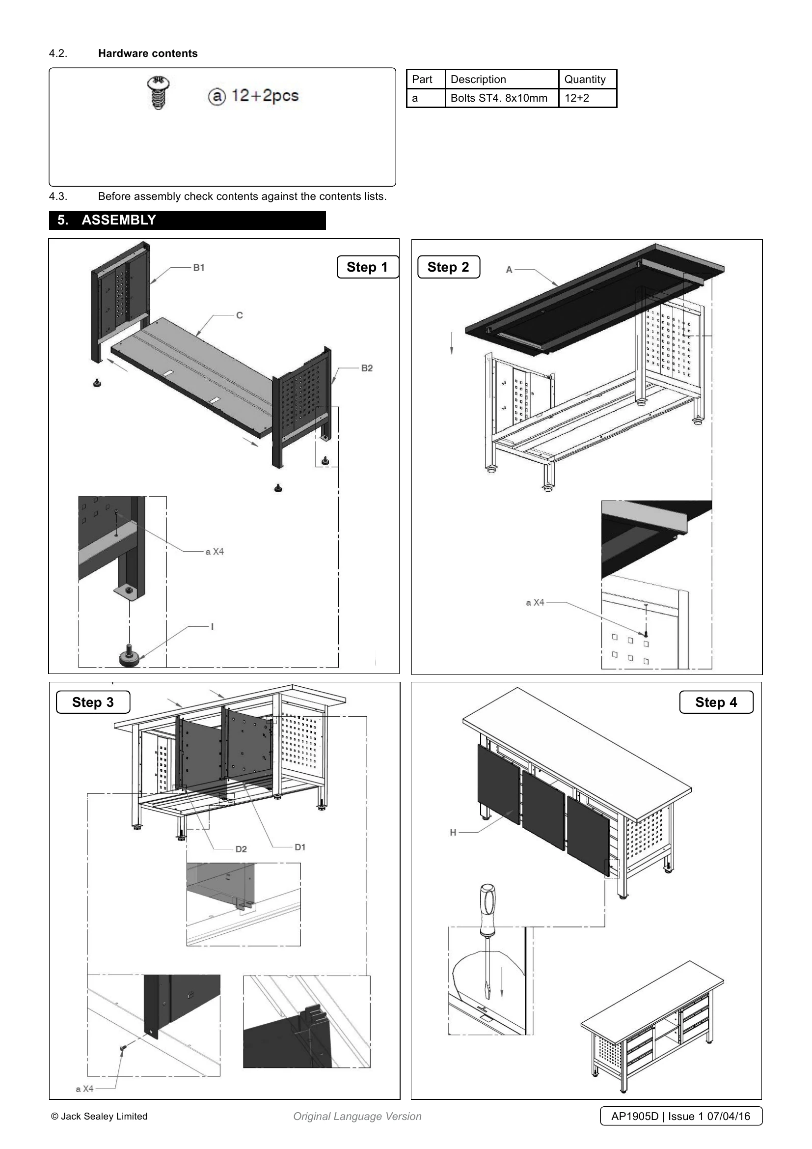 Manual for AP1905D