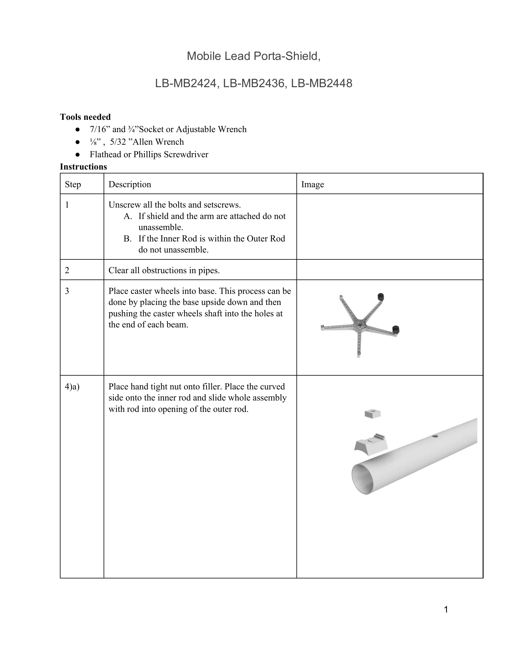 Installation Guide for LB-MB2424