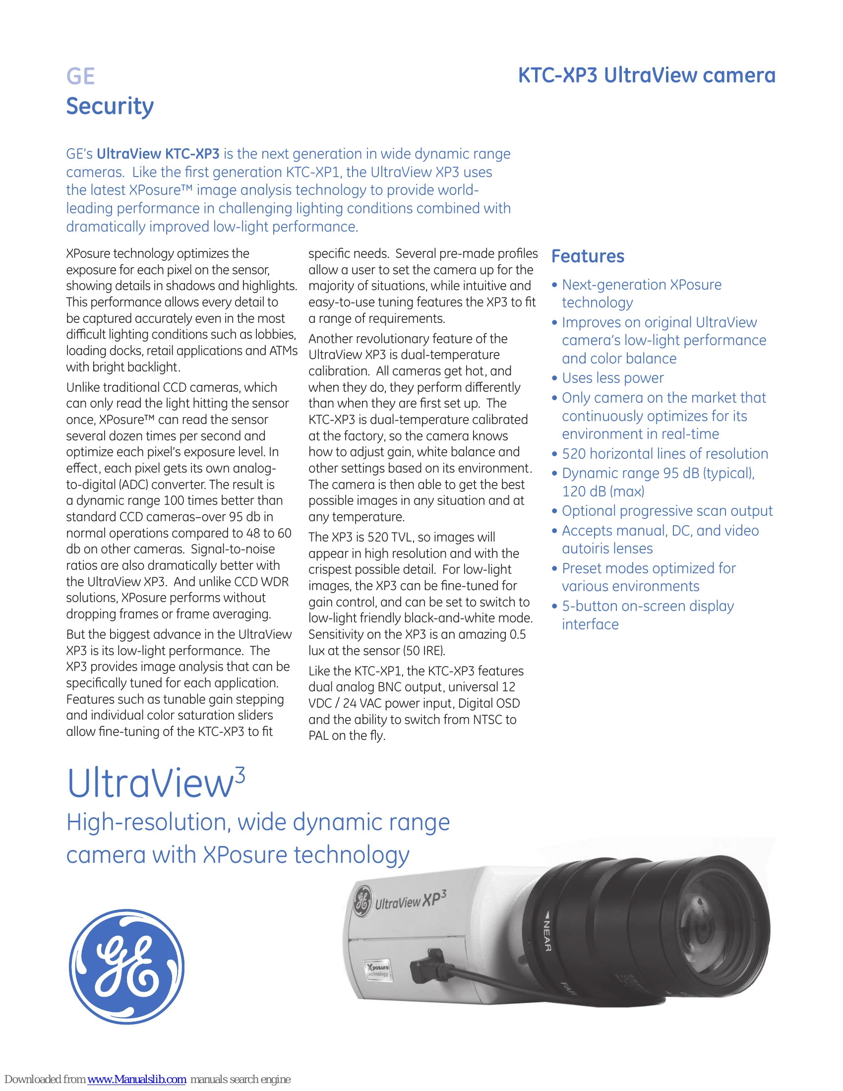 Brochure/Marketing for KTC-XP3