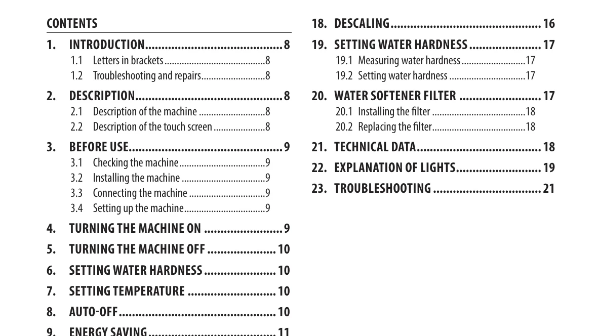 Manual for DINAMICA - Troubleshooting and error codes + PDF Download