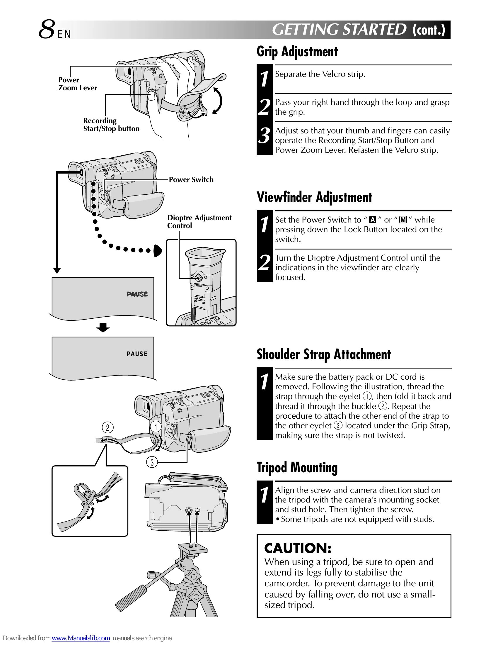 Manual for GR-DVL300 / GR-DVL100