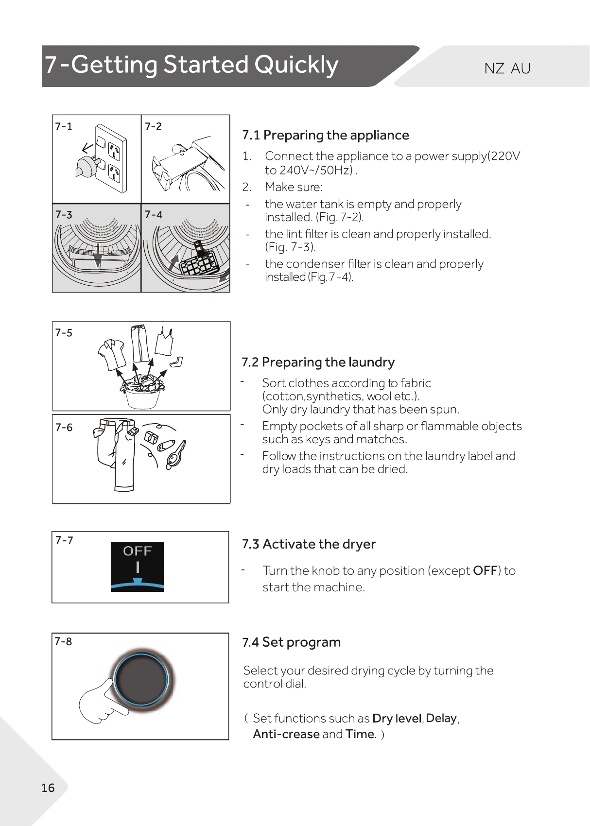 Manual for HDHP80AW1