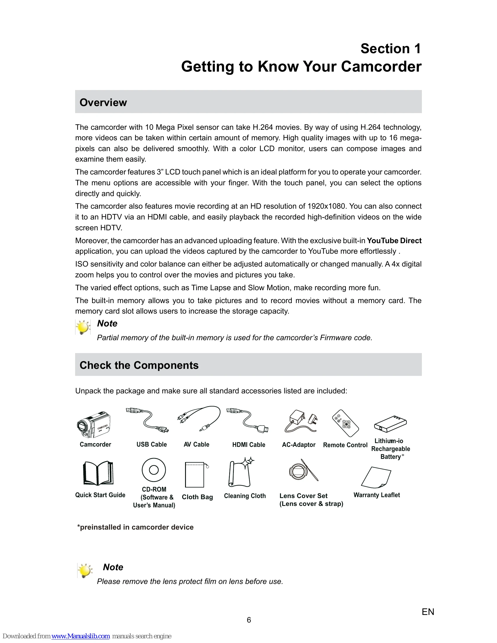Manual for CAMILEO H30