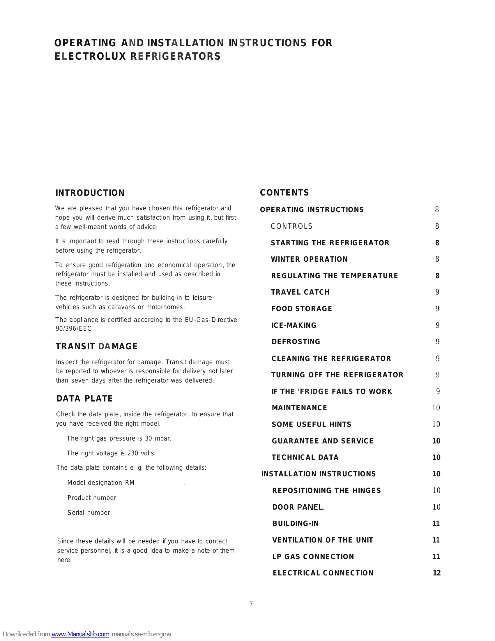 Manual for RM 4270