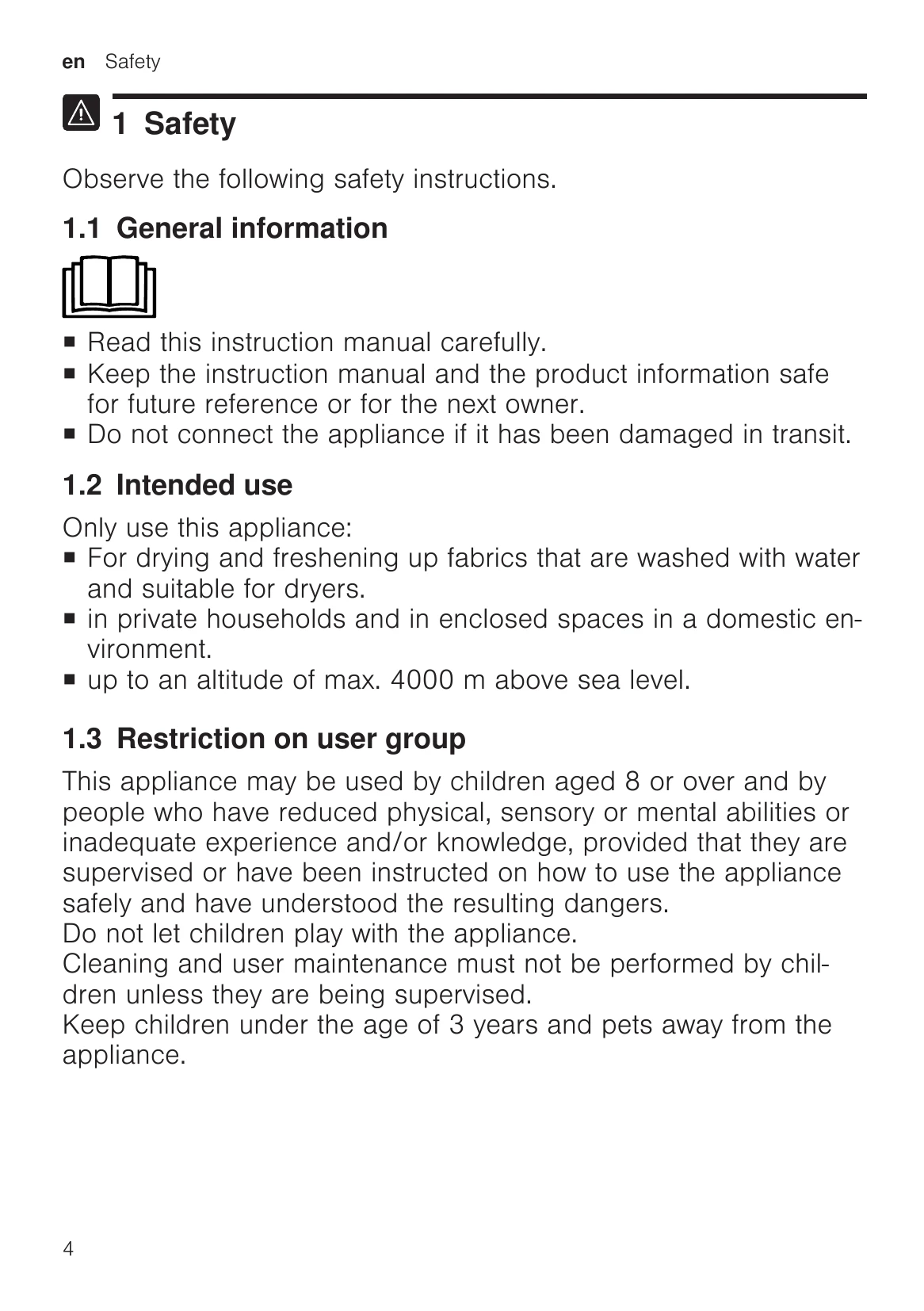 Manual for WQC235D8AU