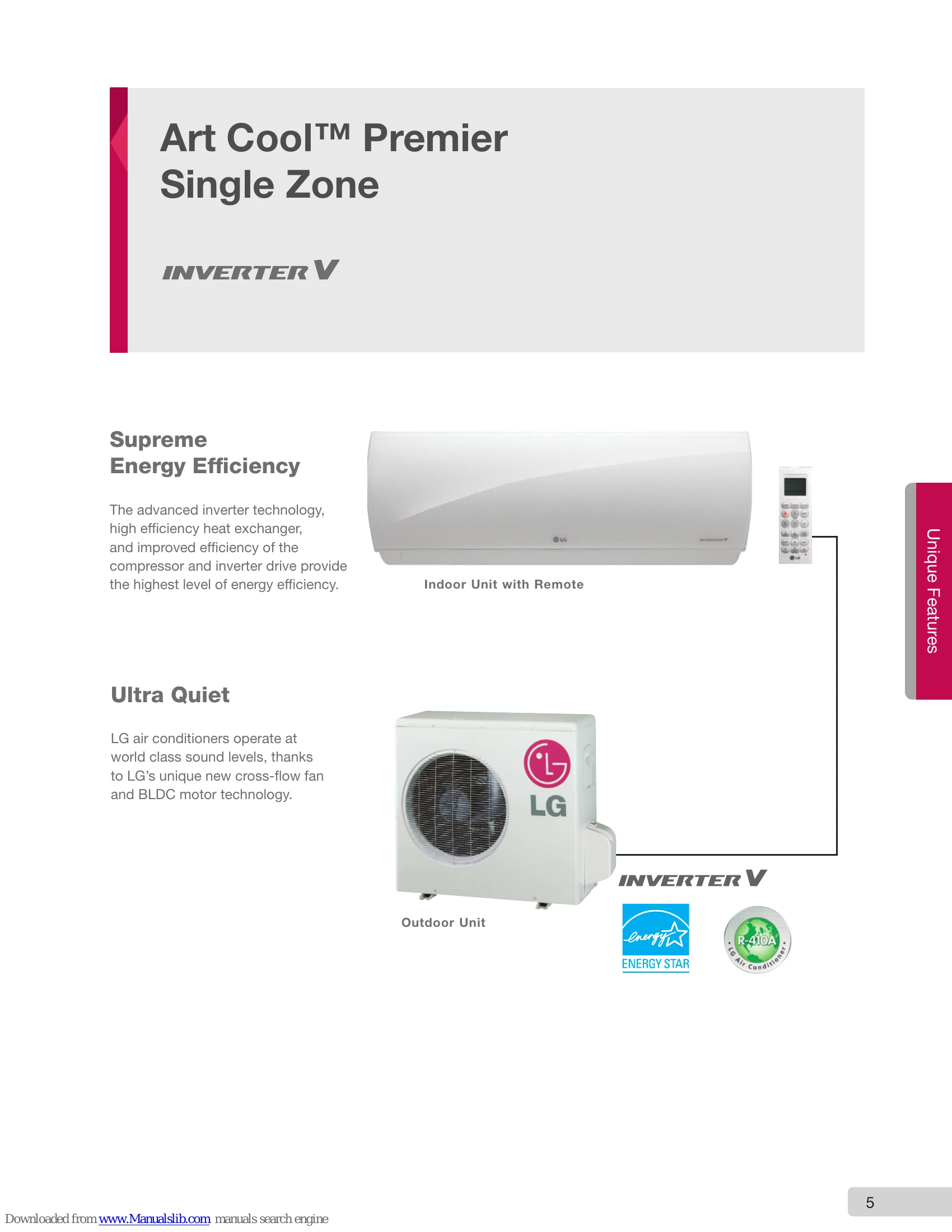 Brochure/Marketing for Art Cool Premier Inverter V