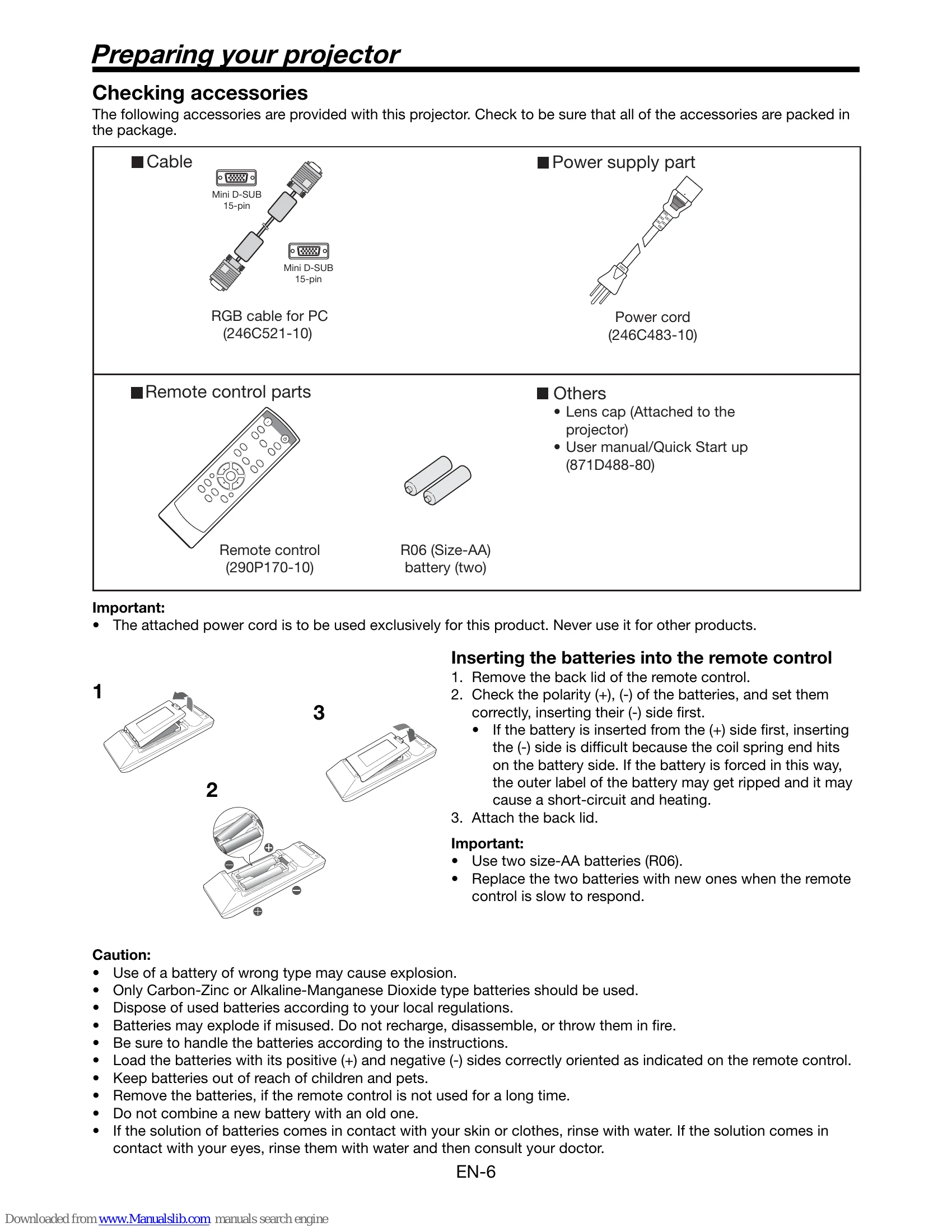 Manual for HC1600