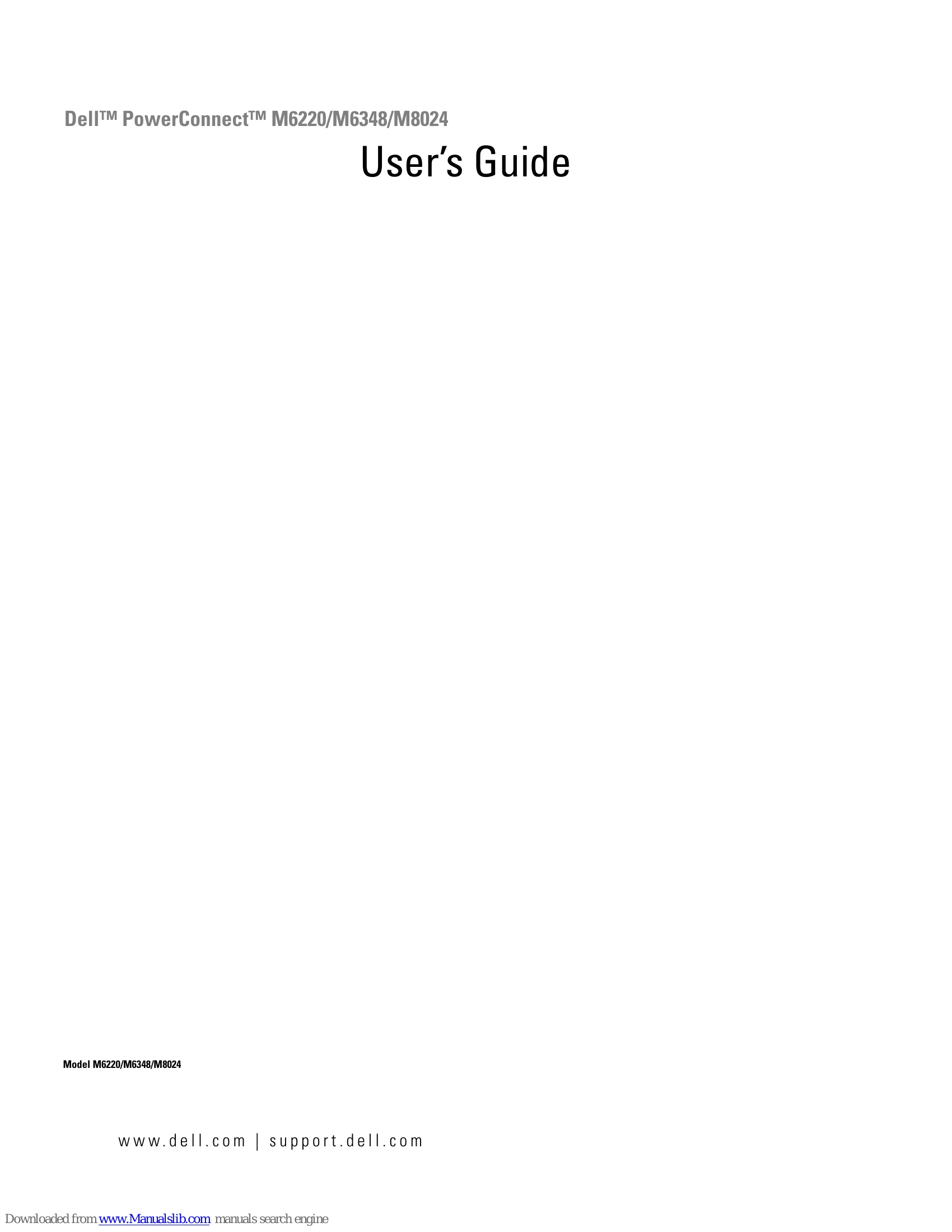 Manual for M6220/M6348/M8024