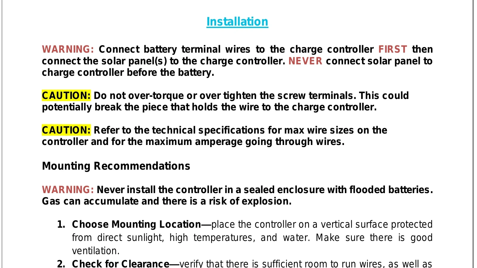 Manual for WANDERER 30A - Troubleshooting and error codes + PDF Download