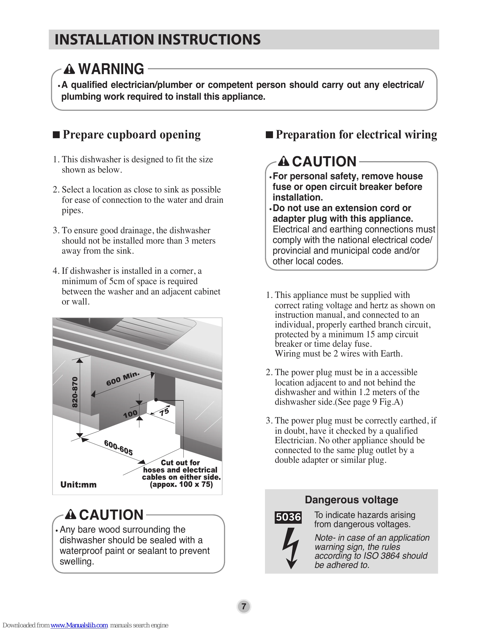 Manual for D1453W(L,M,T,B,C,D,A)F(B,U) / D1463W(L,M,T,B,C,D,A)F(B,U) / DW-TN600W / DW-TN600T