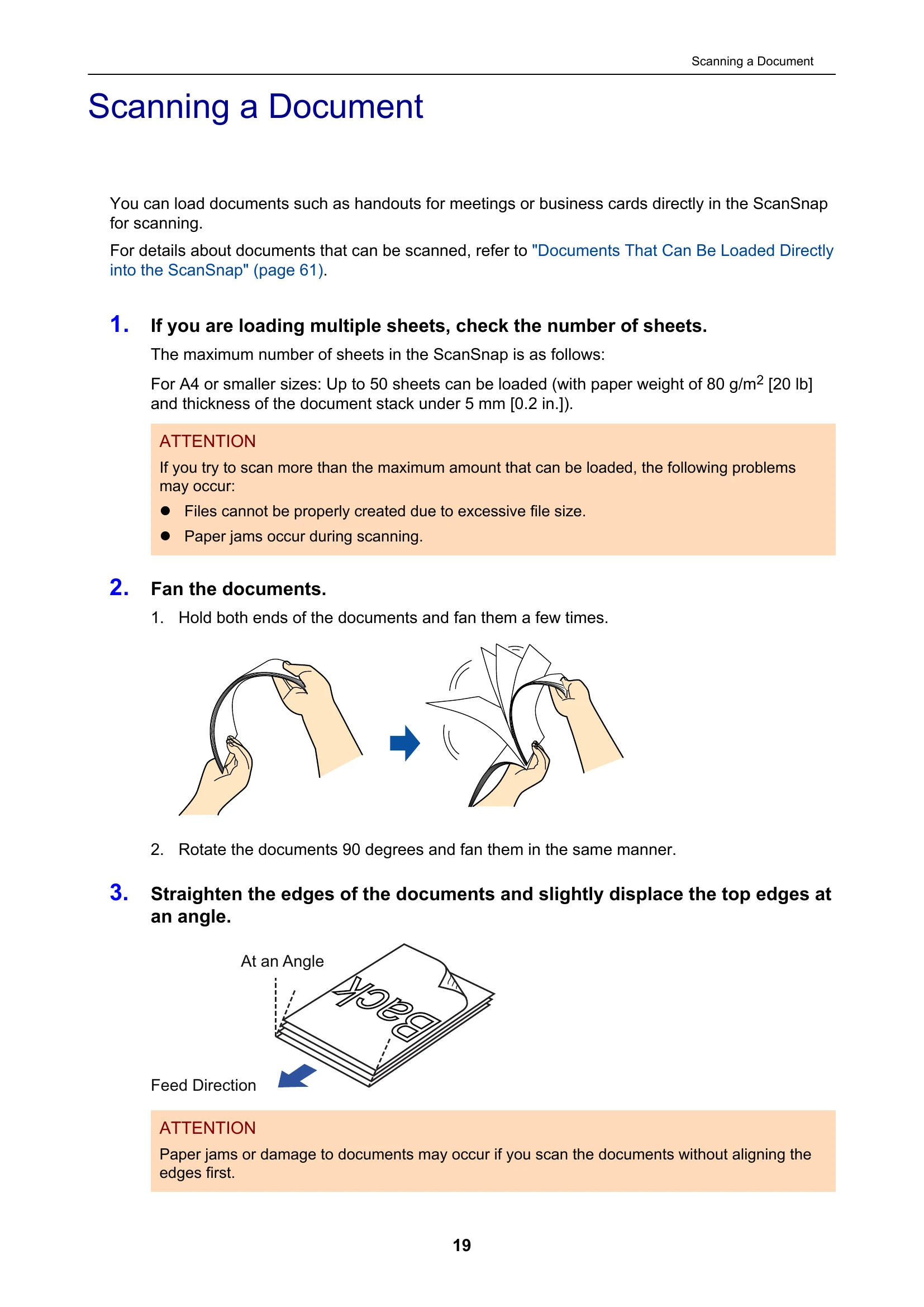 Manual for ScanSnap iX500