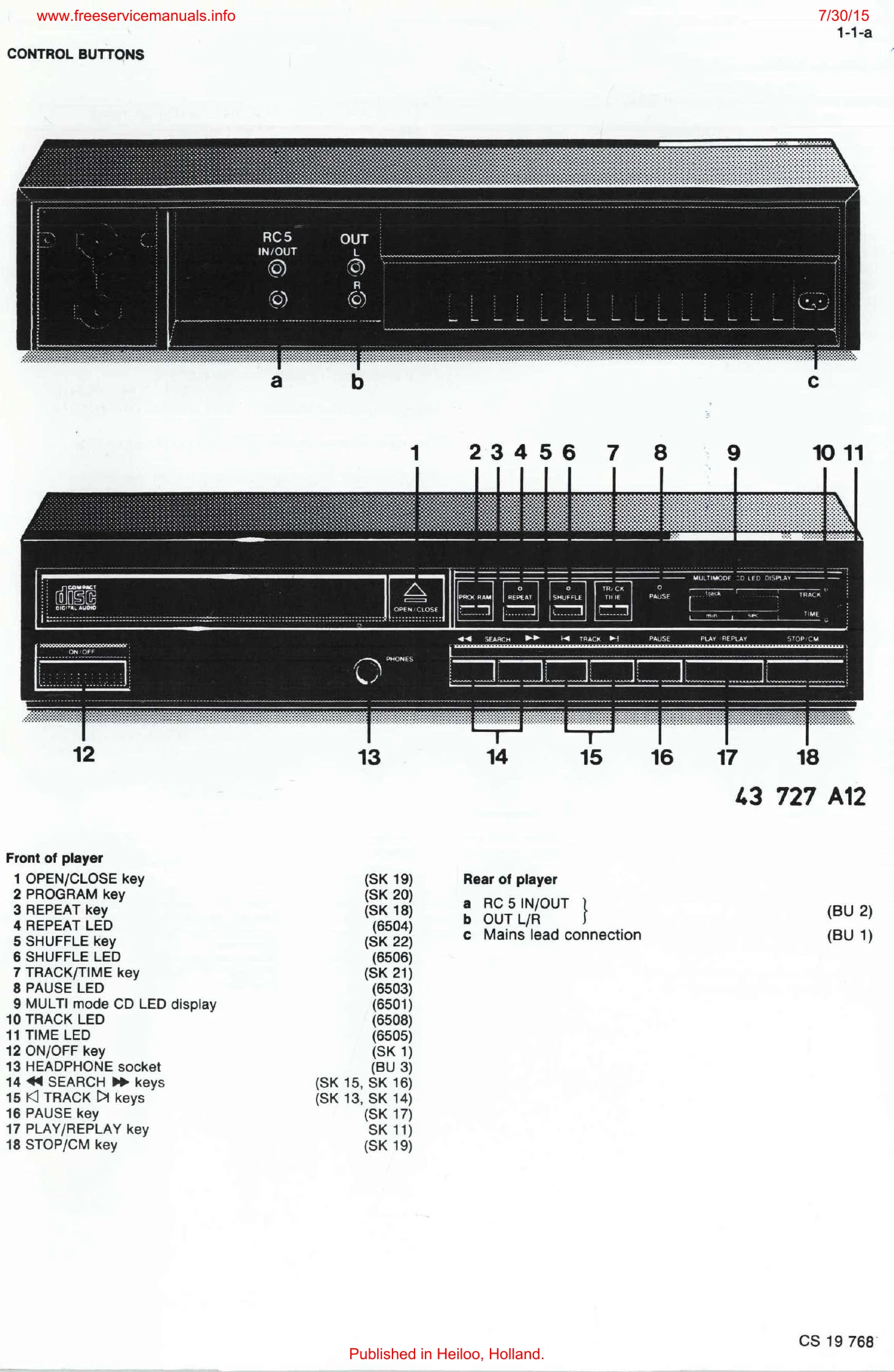Manual for CD380/00R/05R