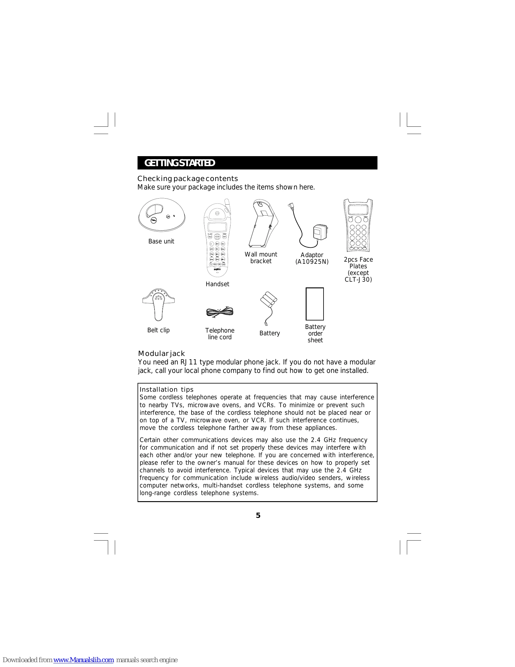 Manual for CLT-J 30