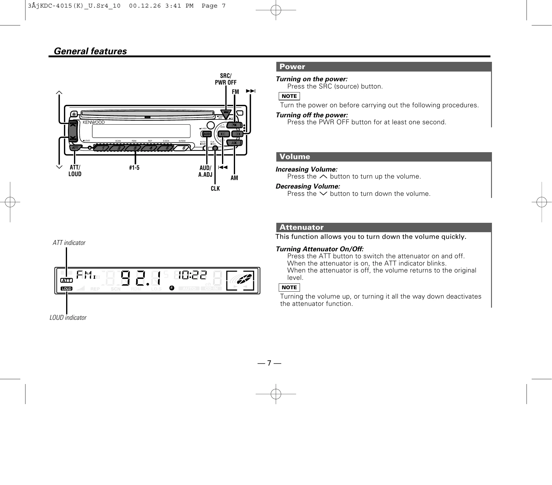 Manual for KDC-4015