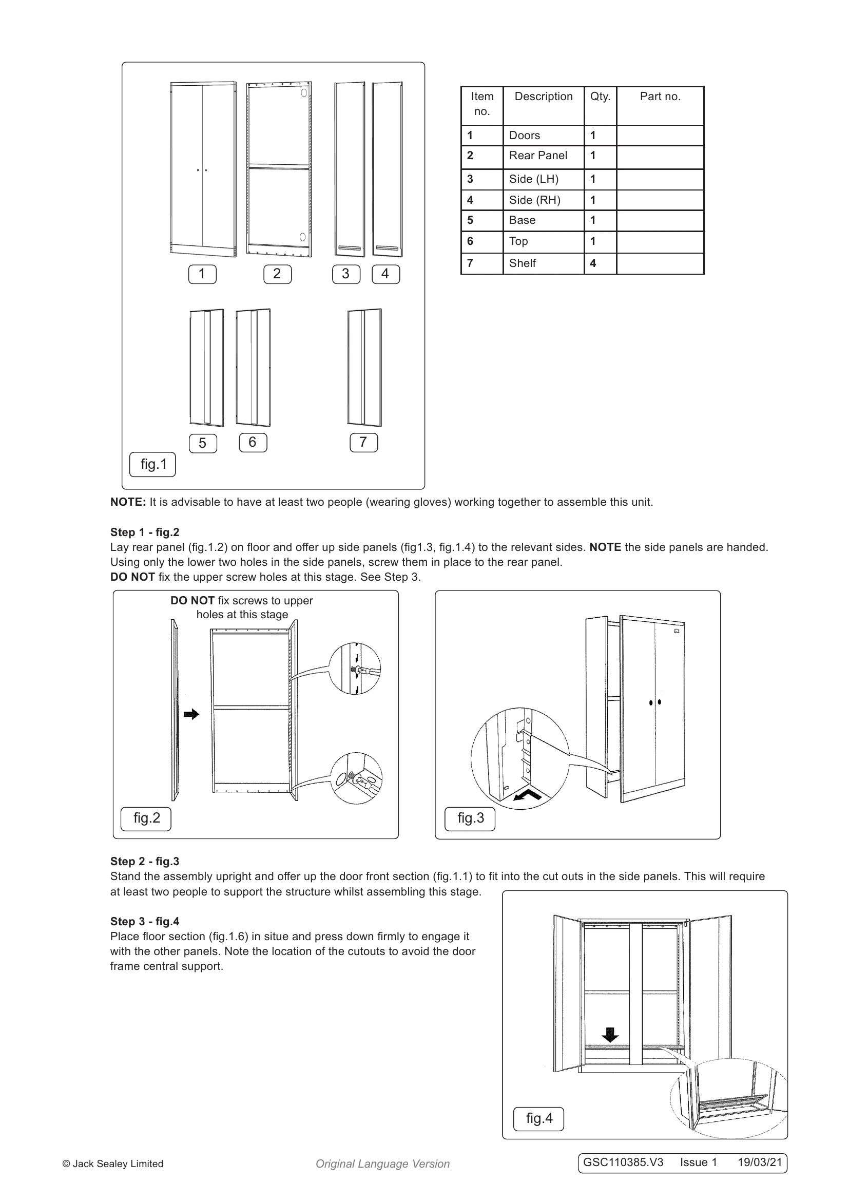 Manual for GSC110385.V3