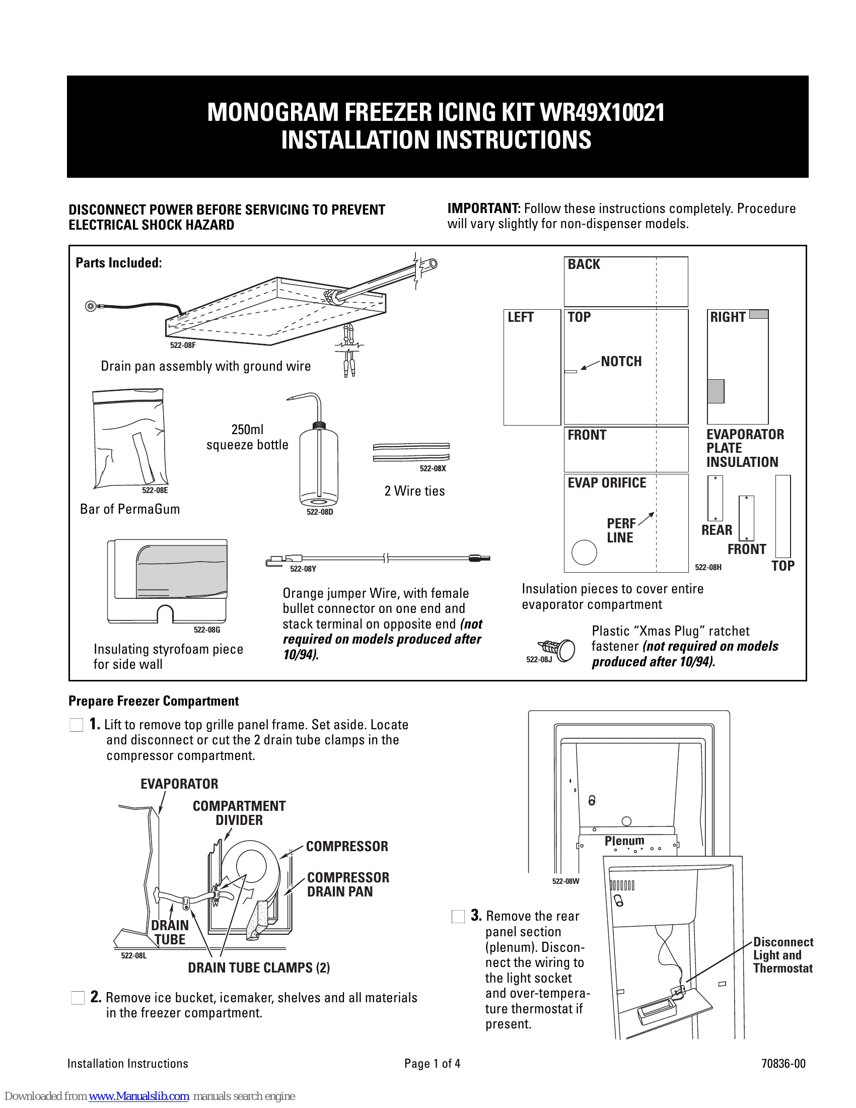 Installation Guide for WR49X10021