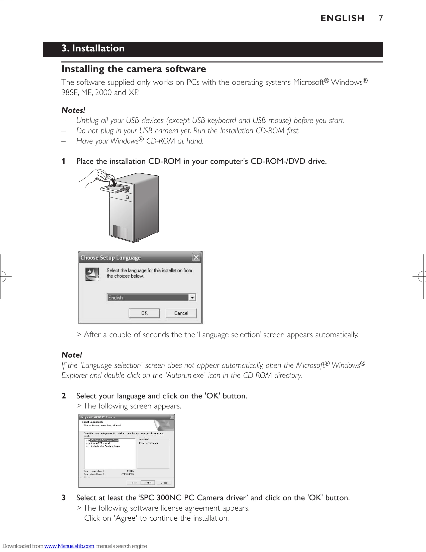 Manual for SPC 300NC