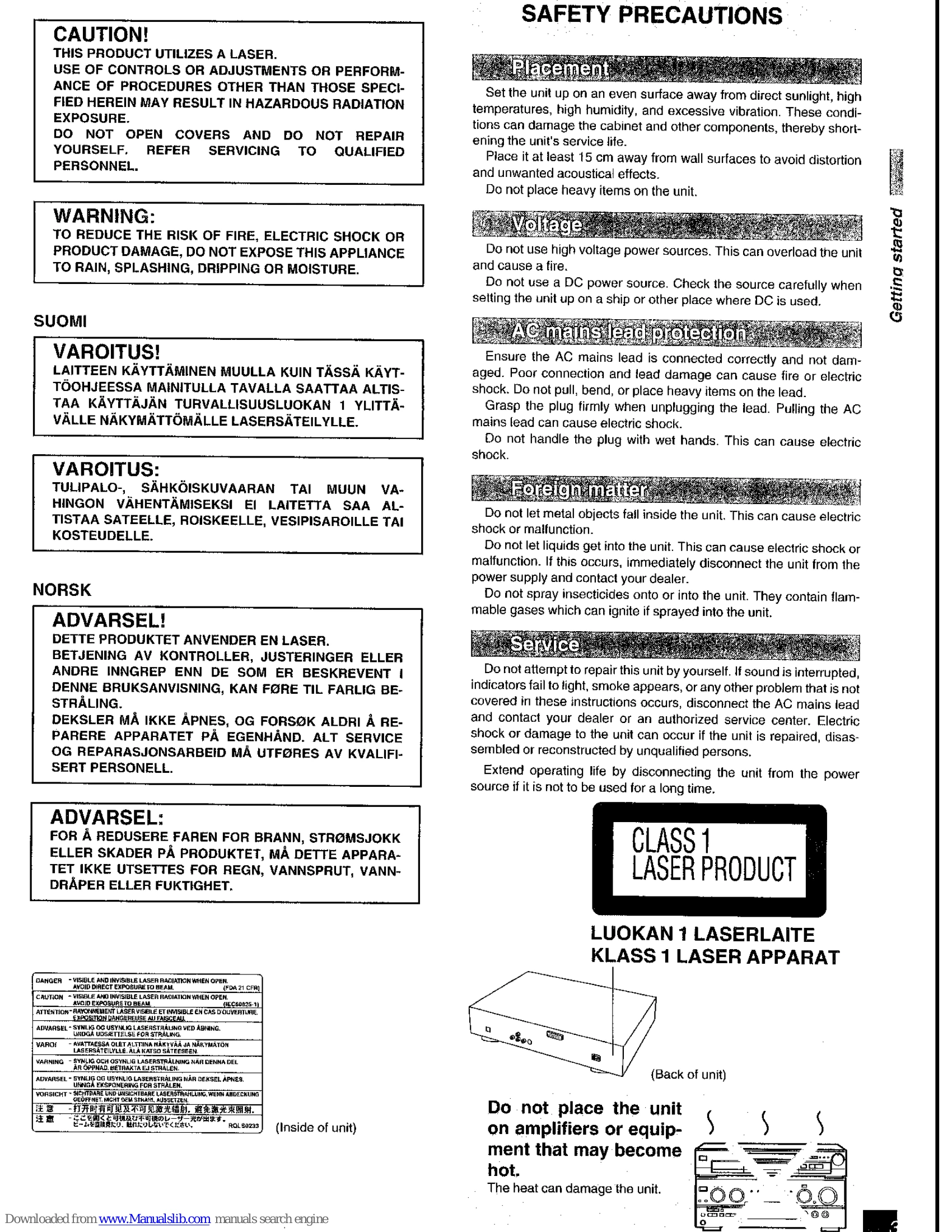 Manual for DVD-RV41