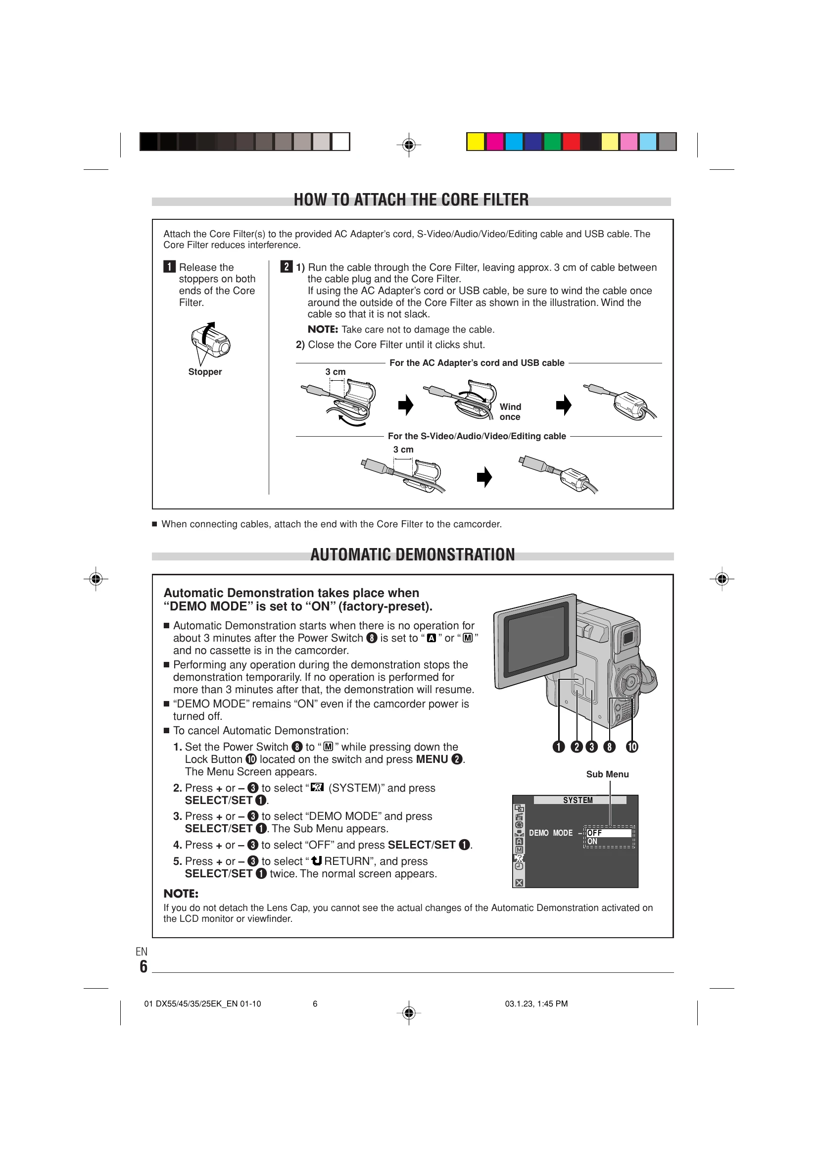 Manual for GR-DX55
