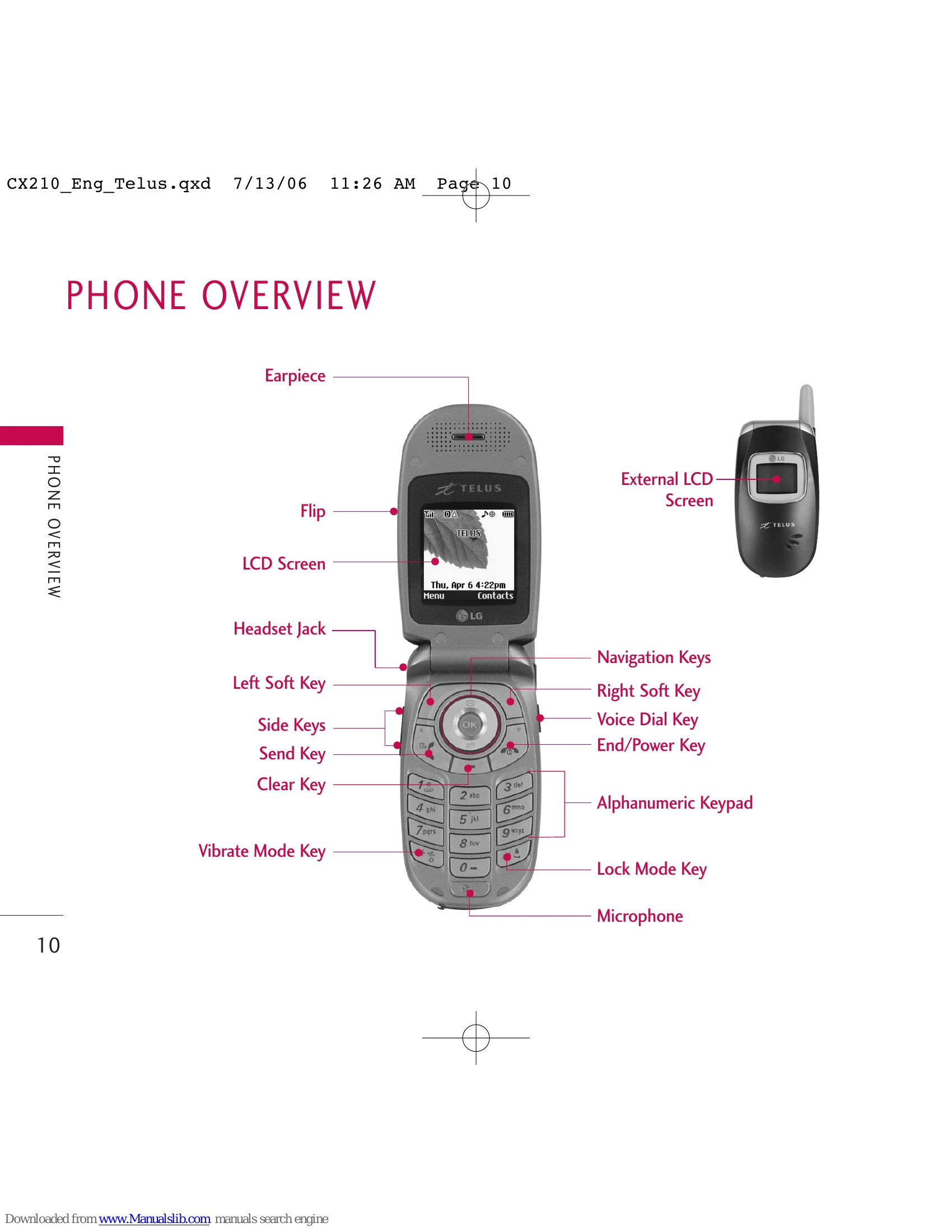 Manual for LG 210