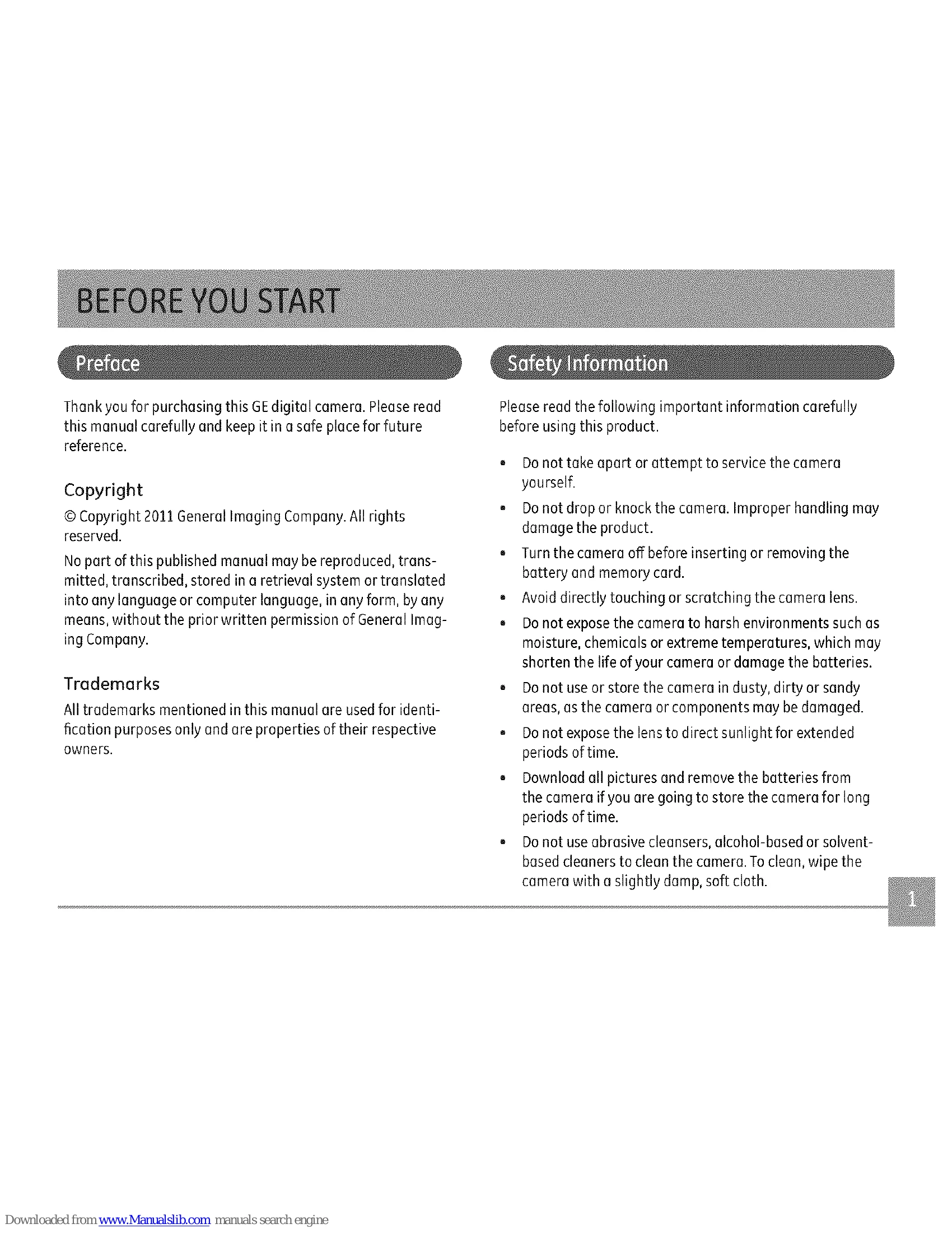 Manual for G100