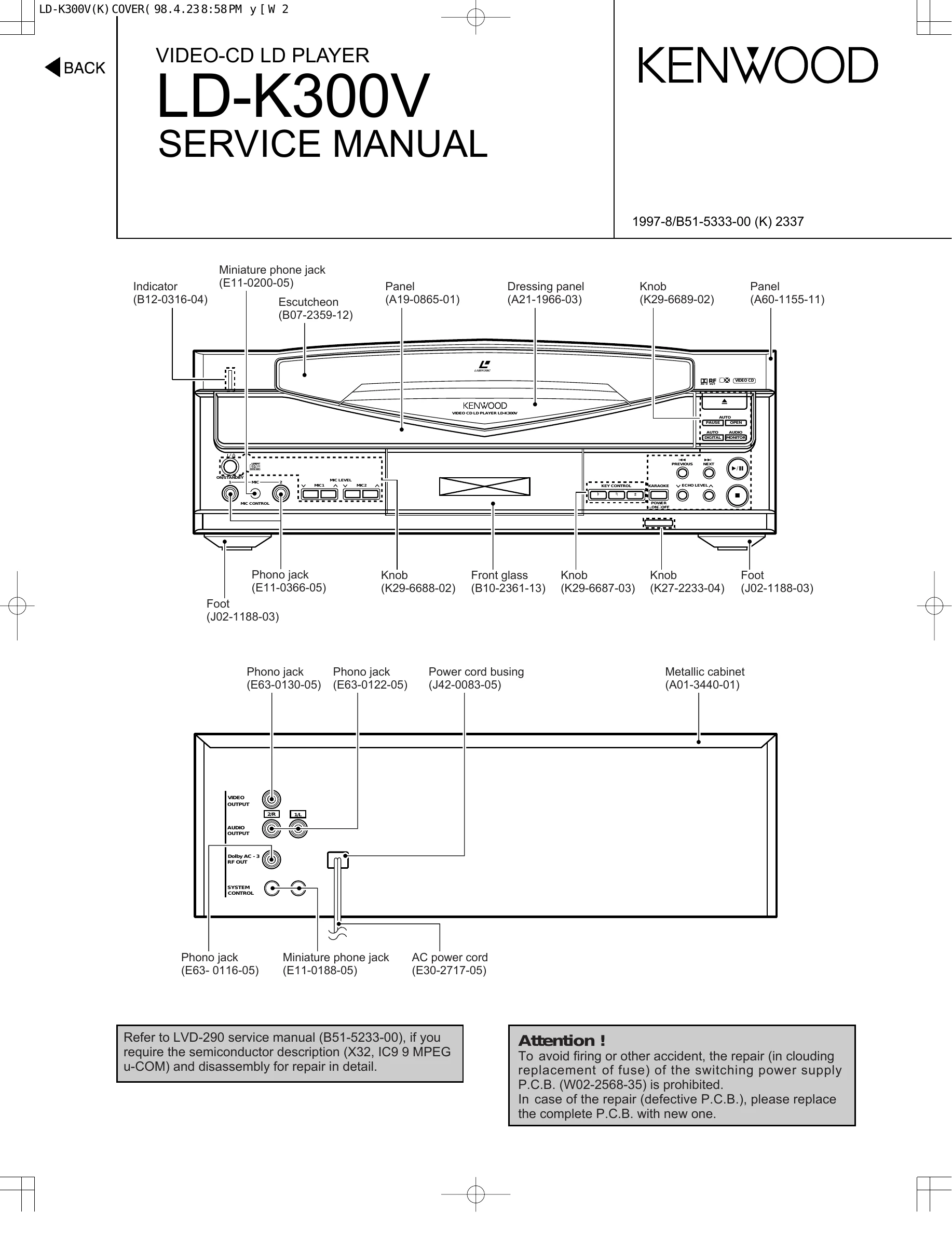 Manual for LD-K300V