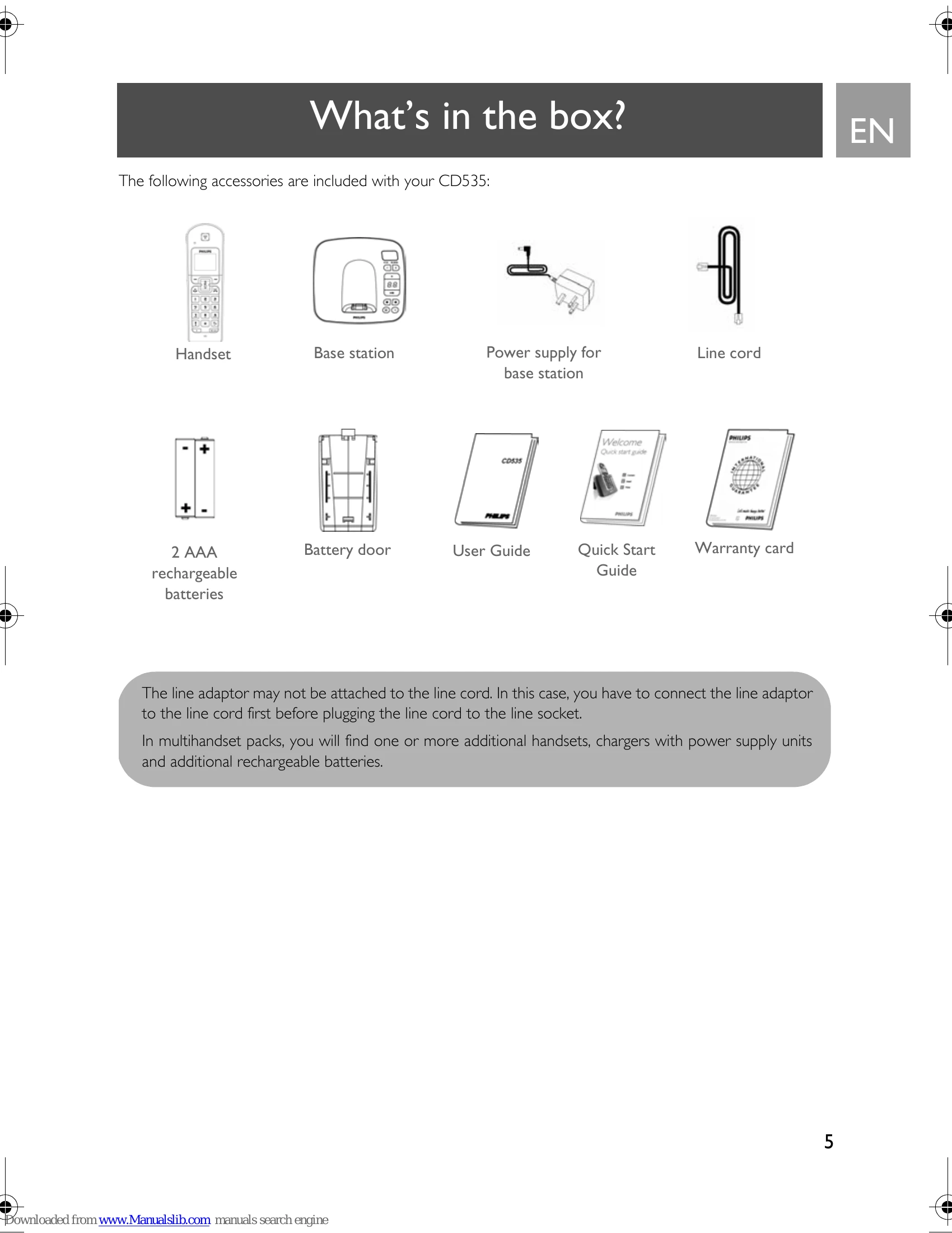 Manual for CD535